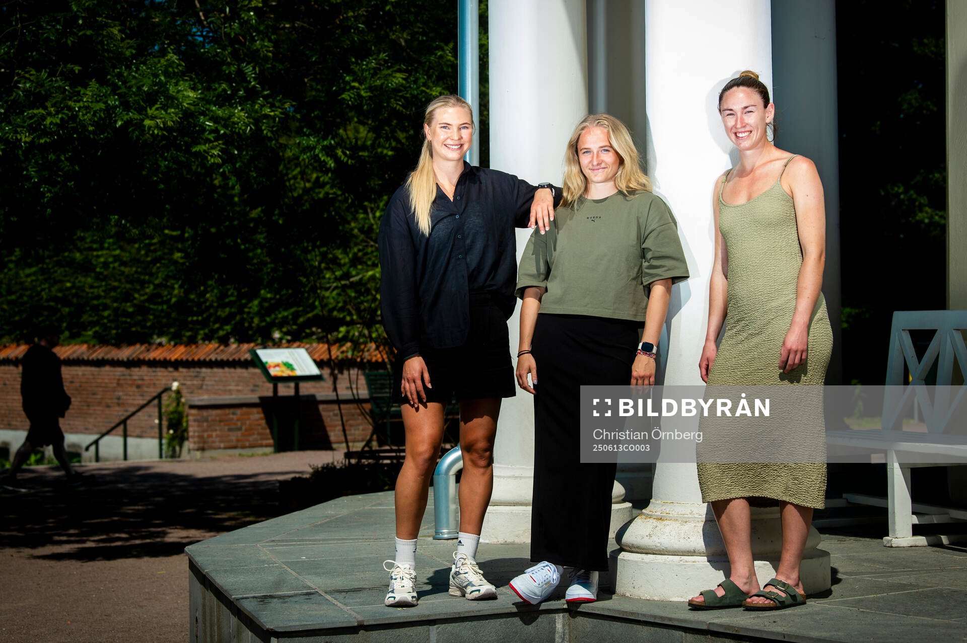 Malmö FFs Ellen Löfqvist, Tuva Skoog och Moa Öhman