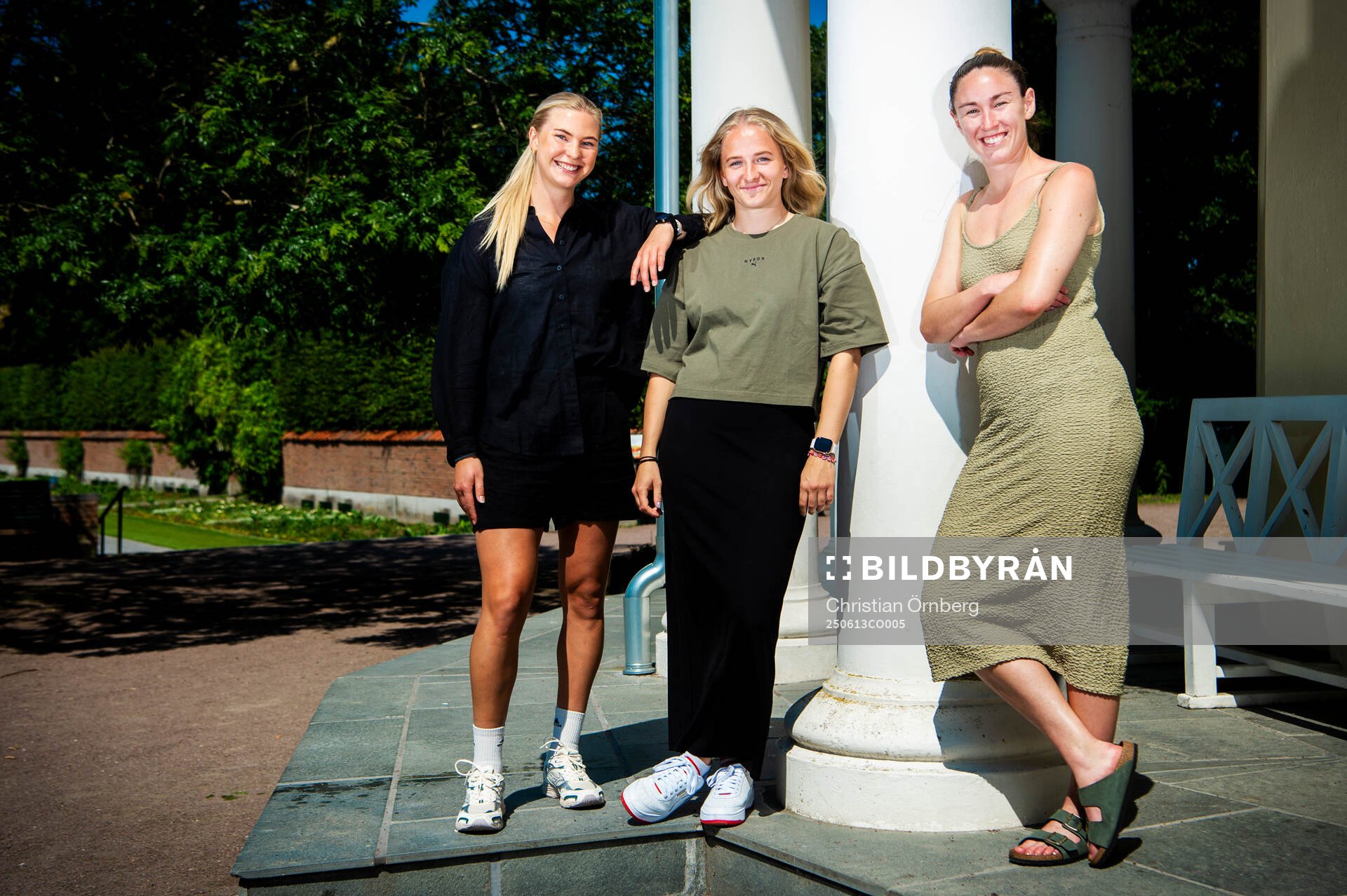 Malmö FFs Ellen Löfqvist, Tuva Skoog och Moa Öhman
