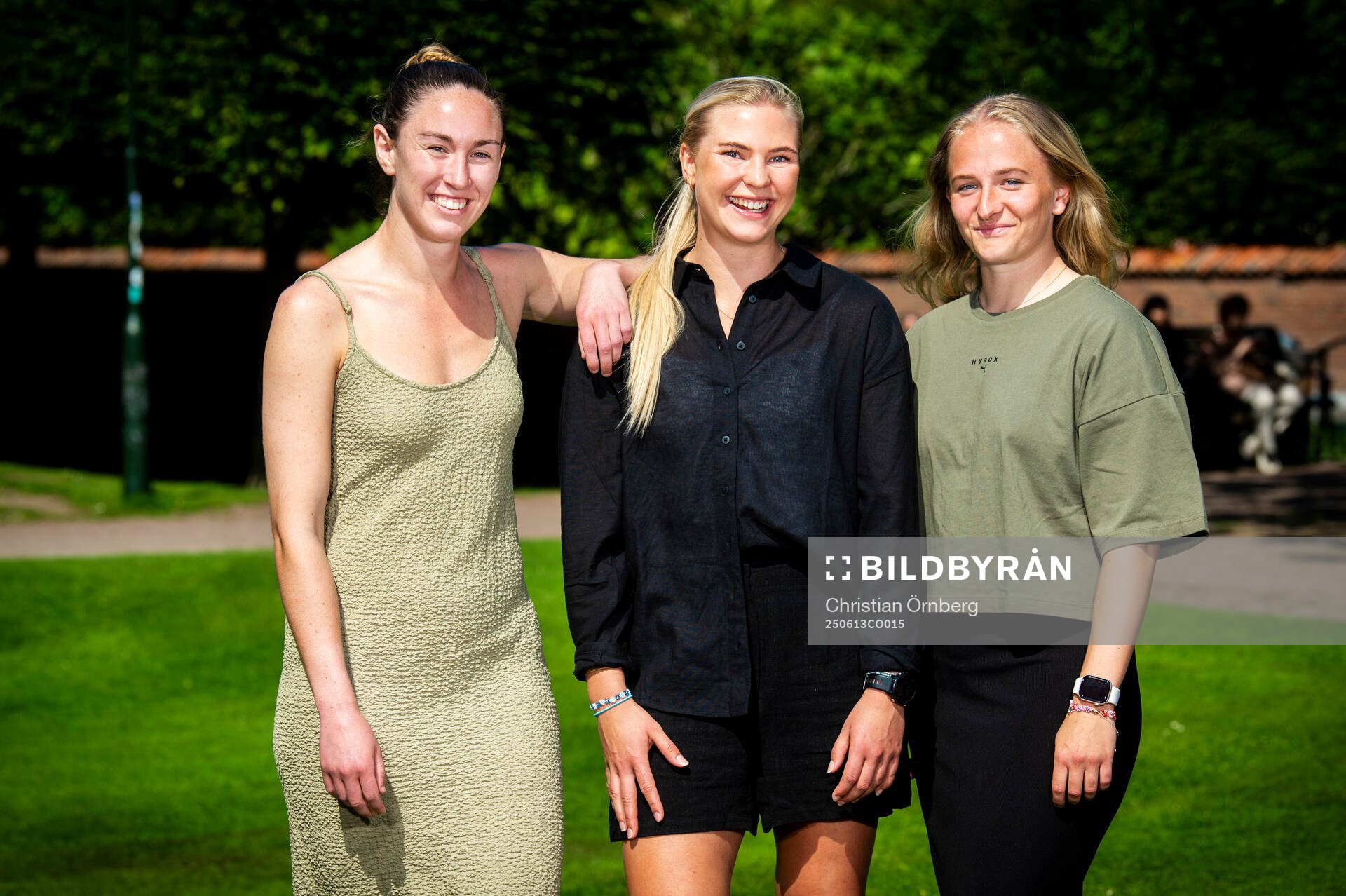 Malmö FFs Moa Öhman, Ellen Löfqvist och Tuva Skoog