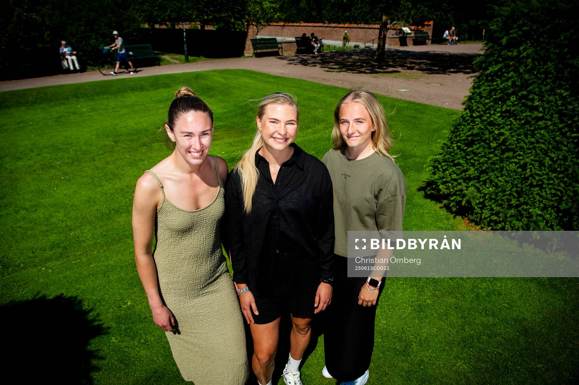 Malmö FFs Moa Öhman, Ellen Löfqvist och Tuva Skoog