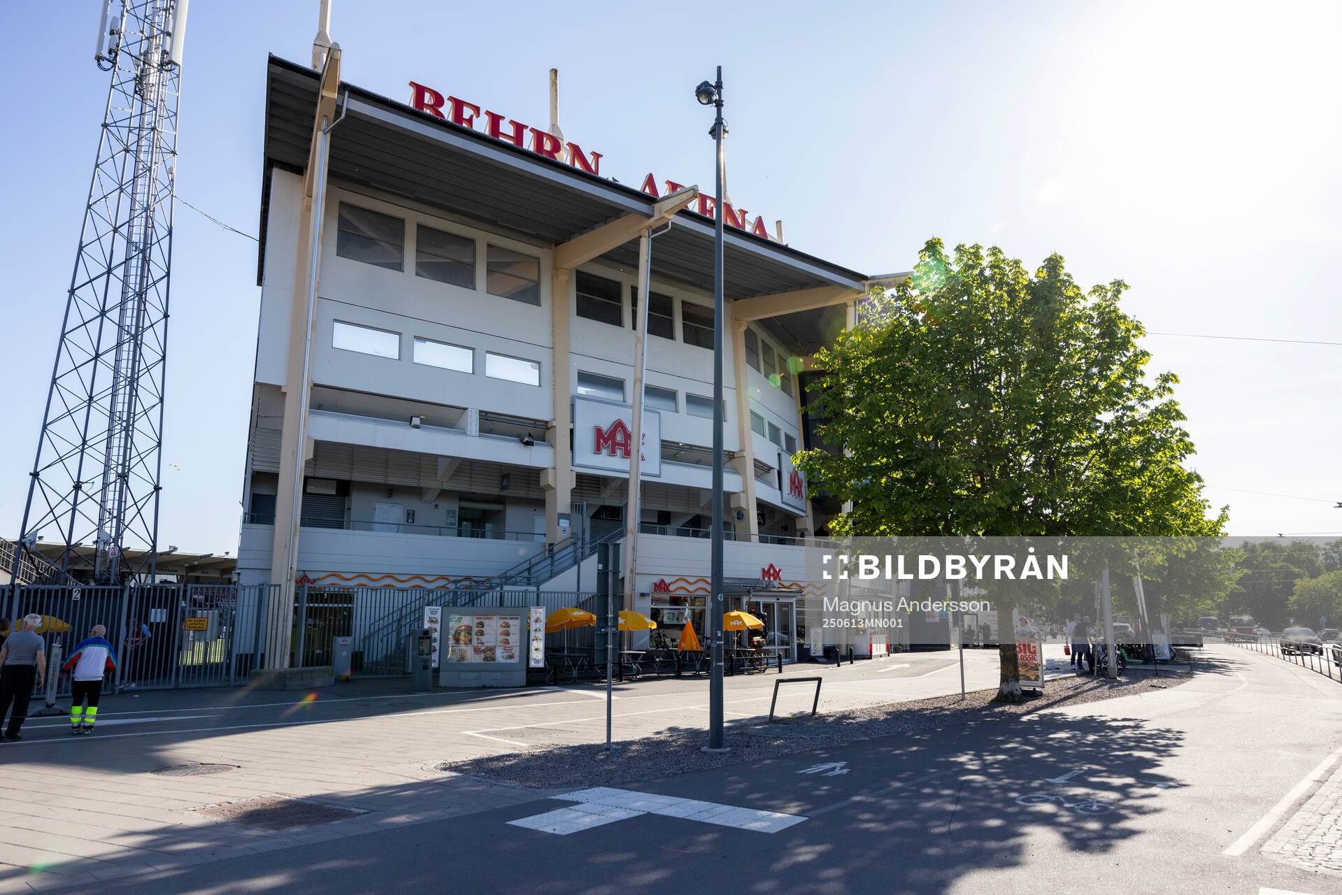 Exteriör vy av Behrn Arena