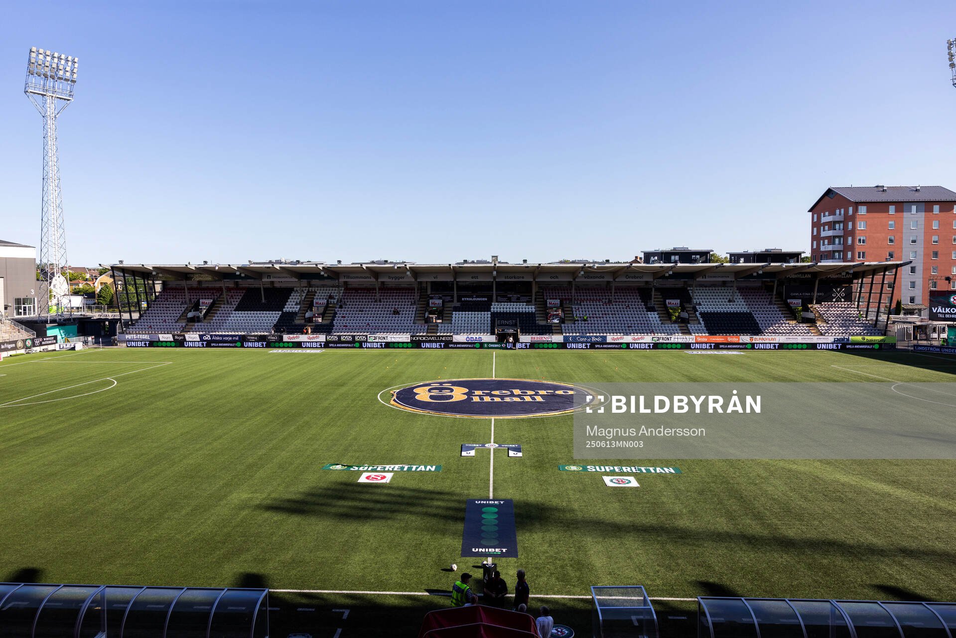 Interiör vy av Behrn Arena