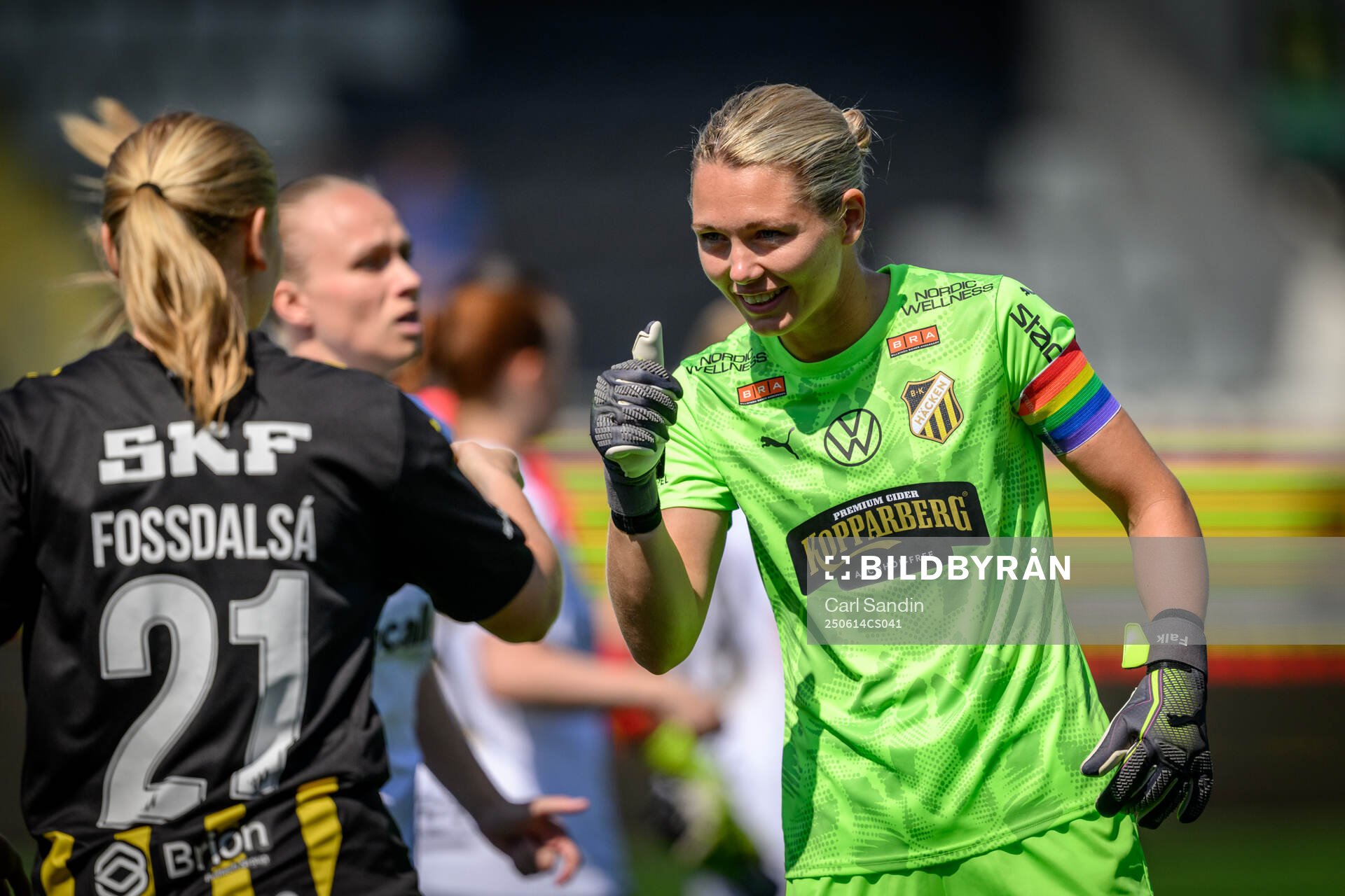 Häckens målvakt Jennifer Falk