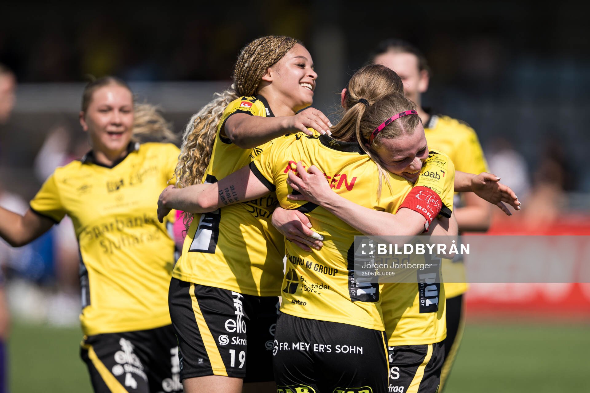 Elfsborgs Jennifer Brinck, Hanna Jiozon och Leann Nyström