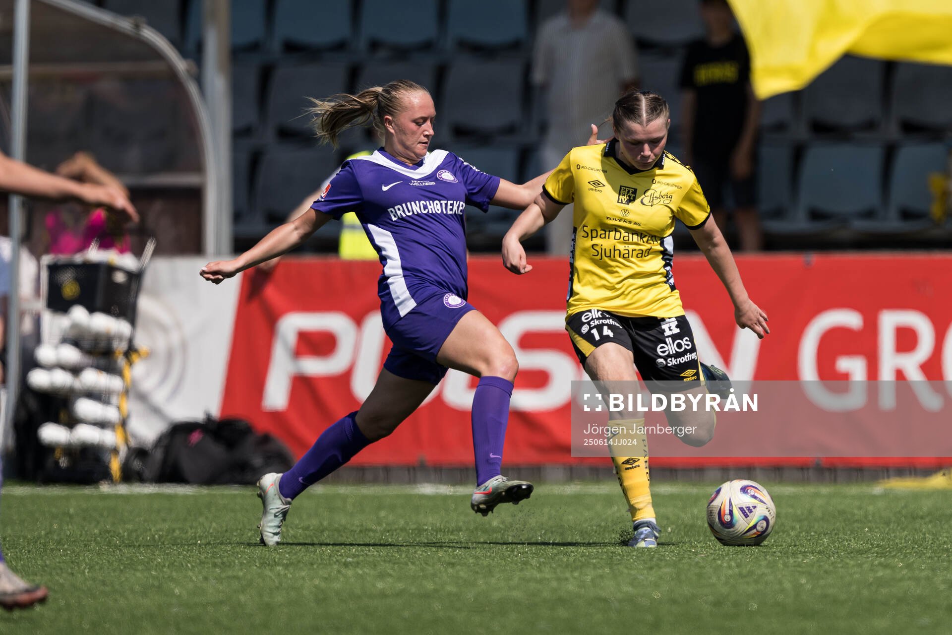 Jitexs Malin Sipiläinen och Elfsborgs Elin Flakberg