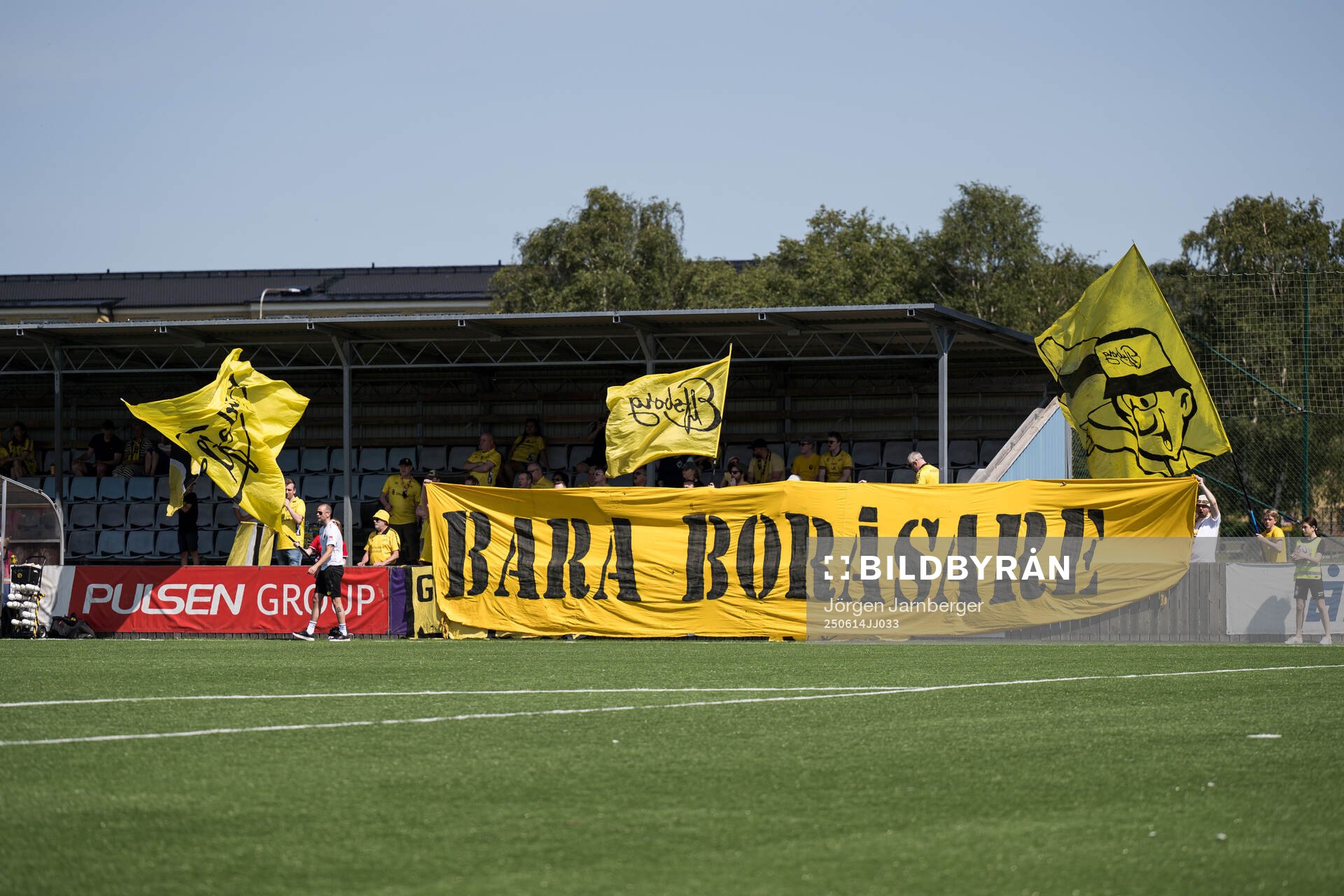 Elfsborgs supportrar på läktaren