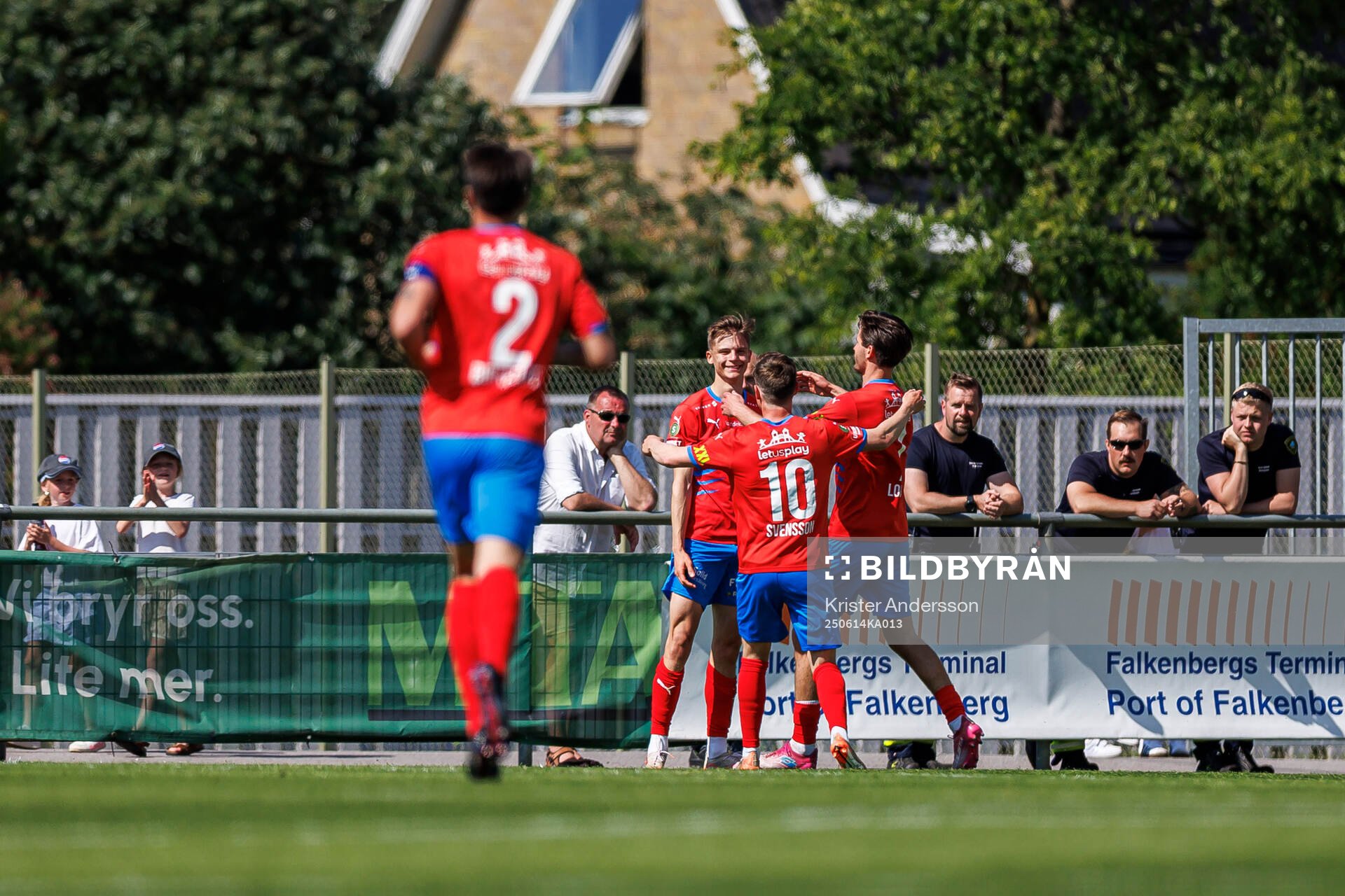 Helsingborgs Adrian Svanbäck jublar