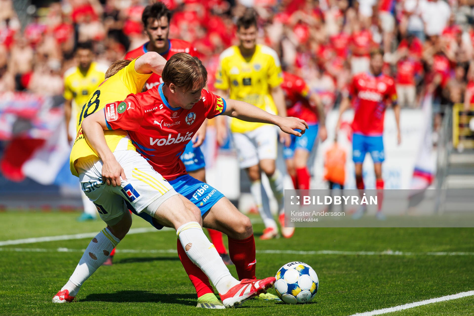 Falkenbergs Linus Borgström och Helsingborgs Simon