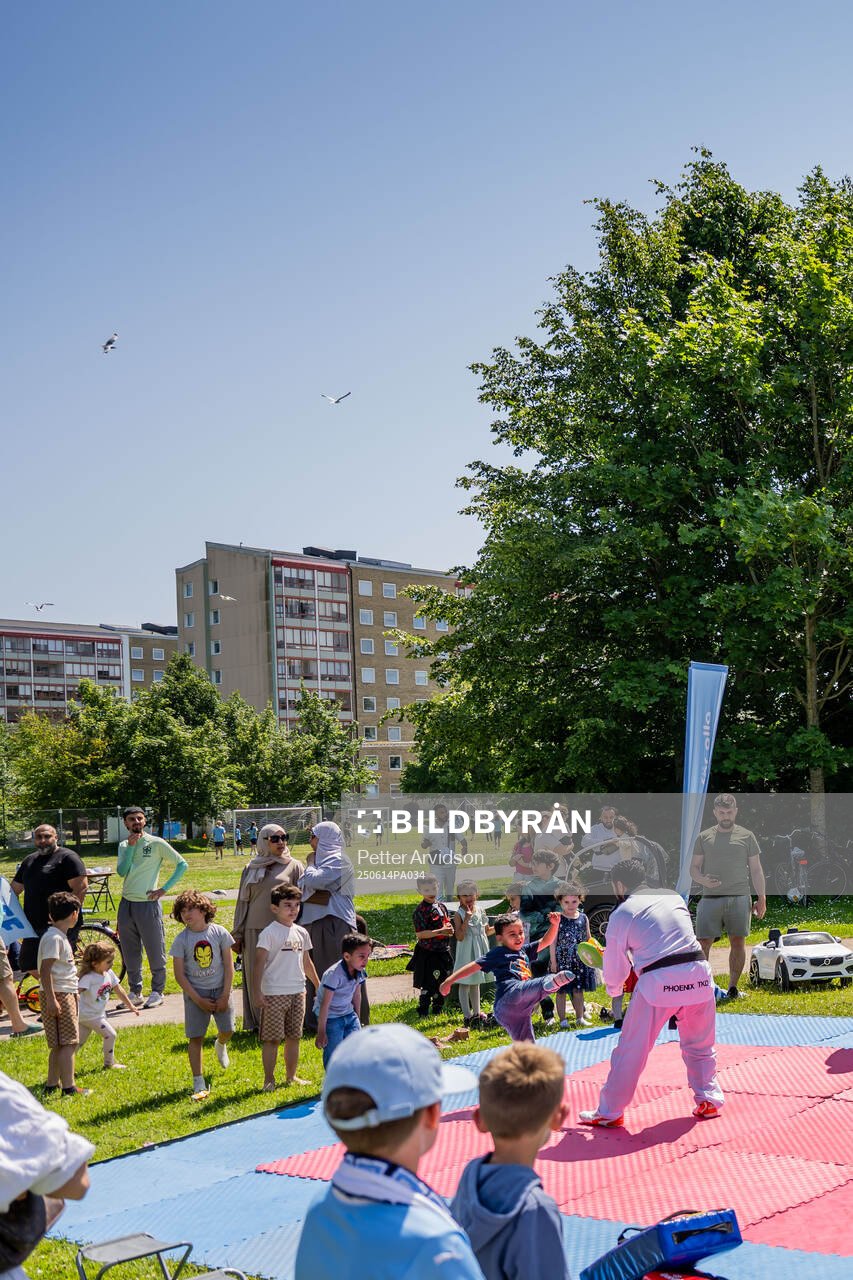 Phoenix Taekwondo har prova på vid Malmö FFs arrangemang