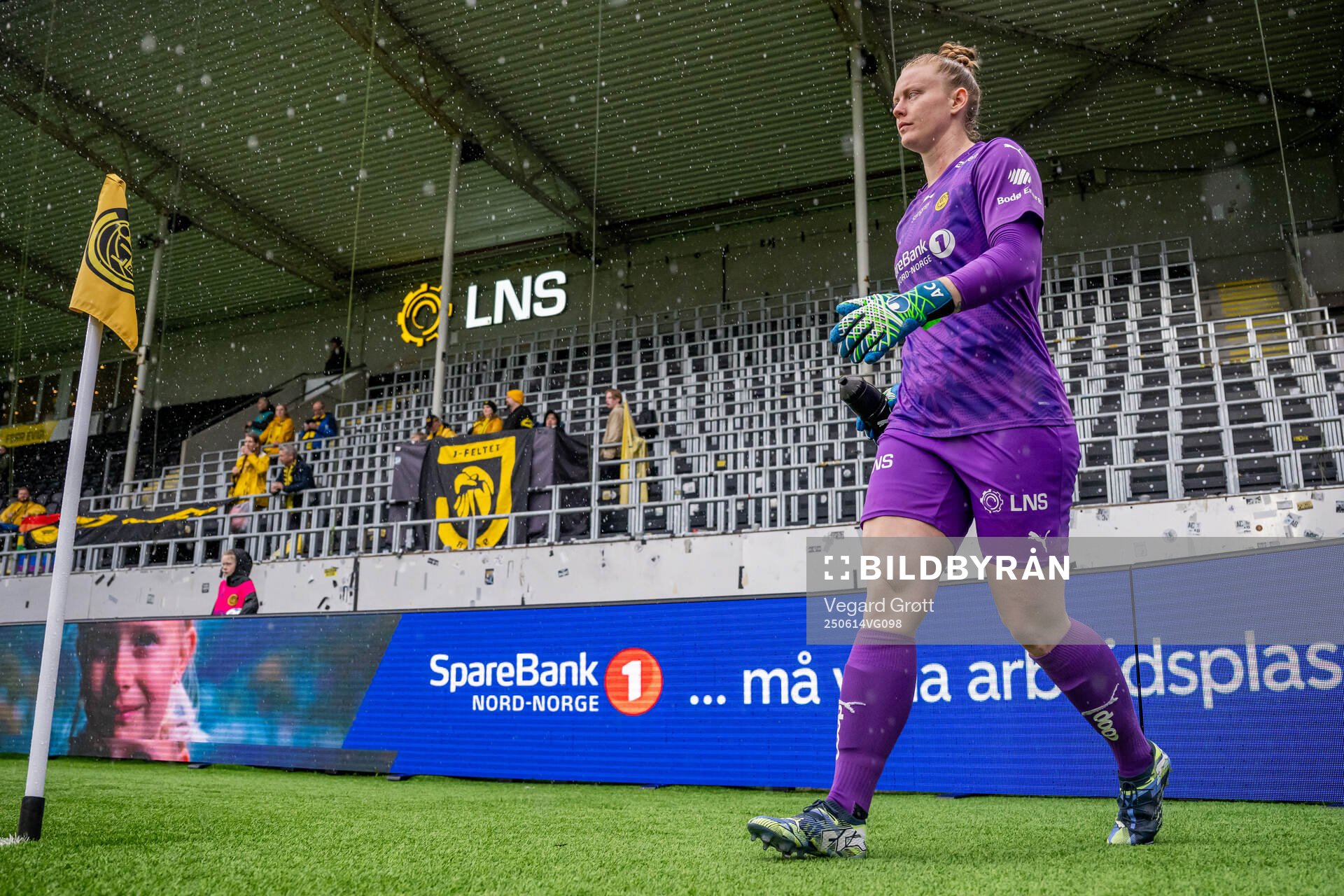 Goalkeeper Aubrei Corder of Bodø/Glimt at half-time