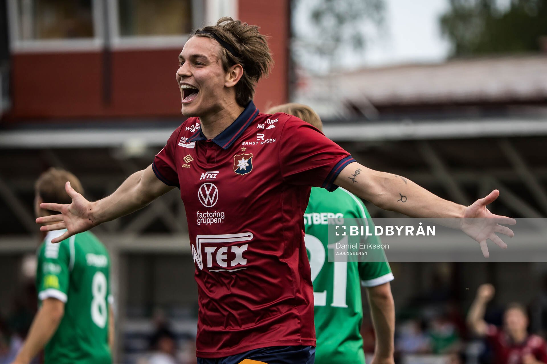 Örgrytes Noah Christoffersson jublar