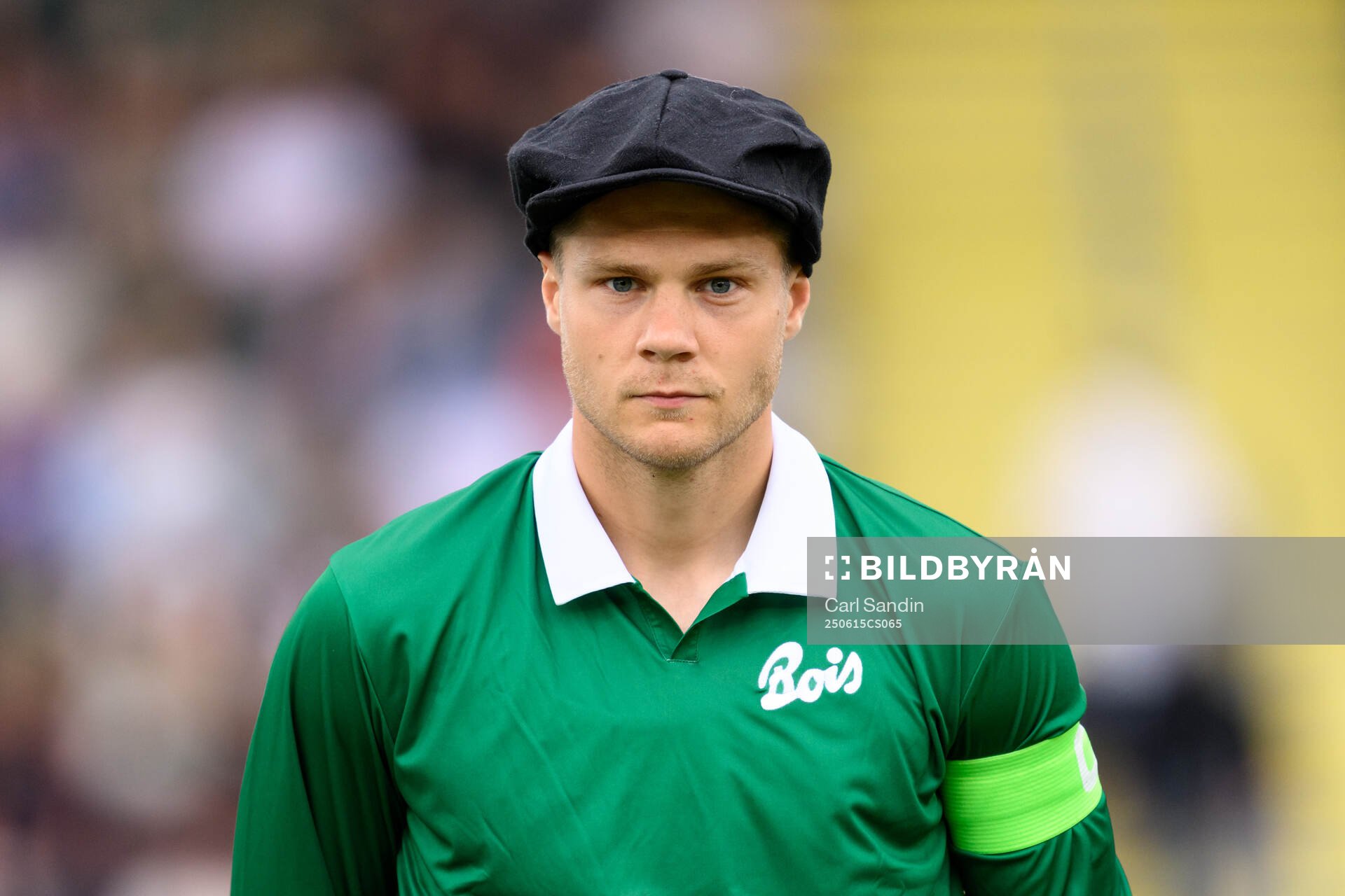 Varbergs Gustav Broman vid lineup