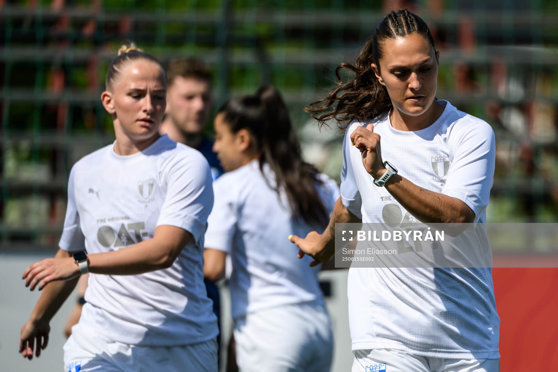 Malmö FFs Isabella D'Aquila och Tuva Skoog