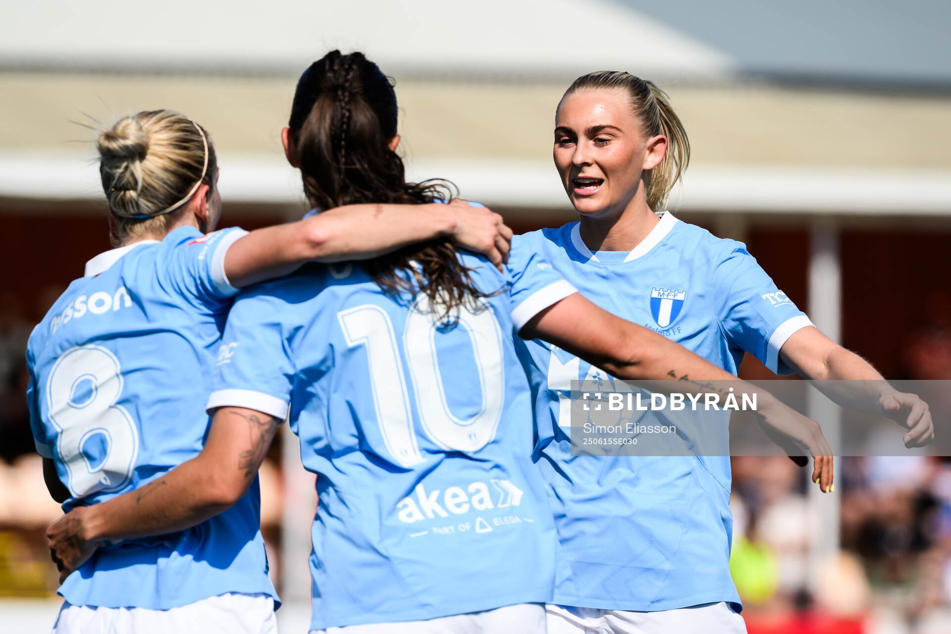 Malmö FFs Mia Persson, Isabella D'Aquila och Beatrice