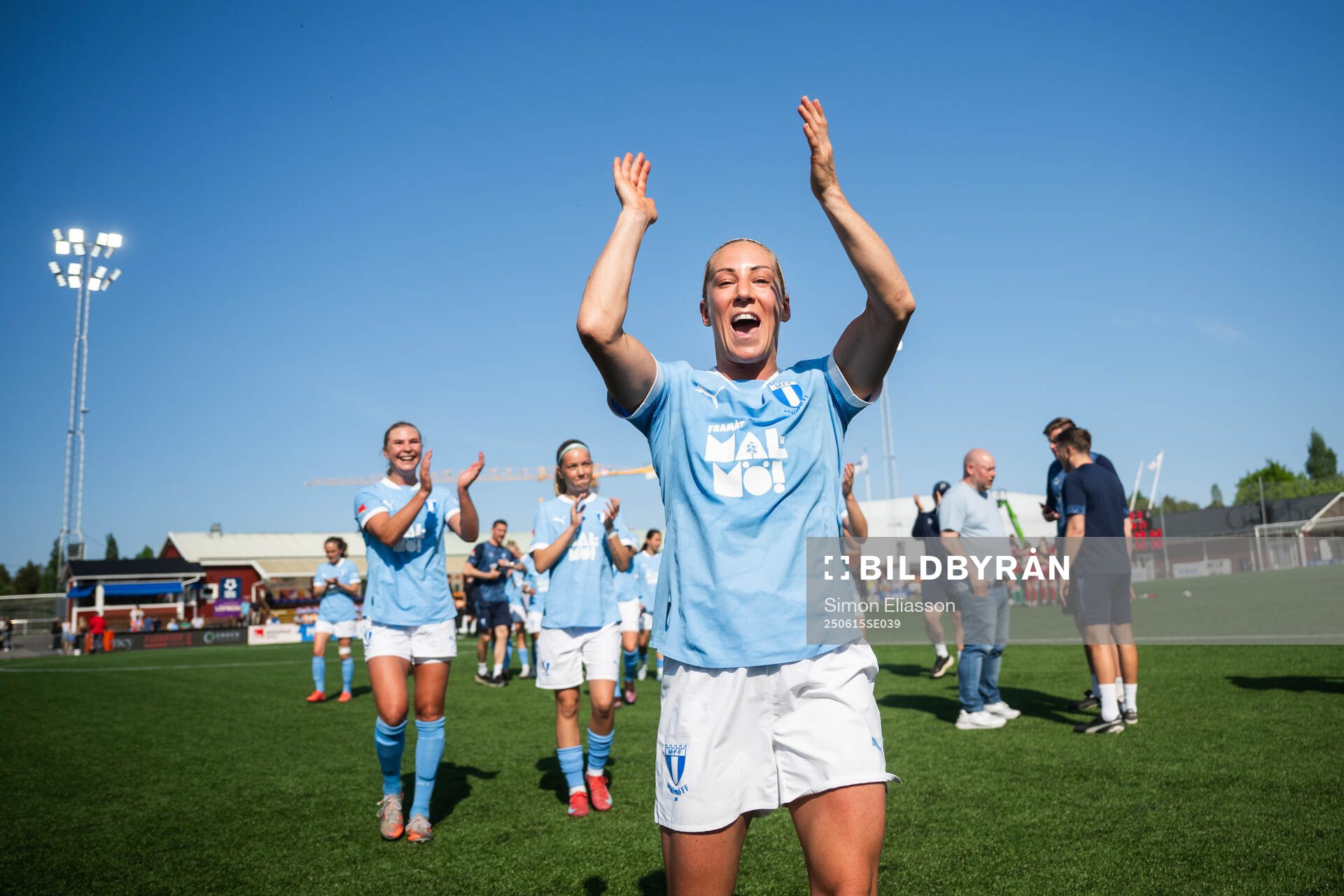 Malmö FFs Mia Persson jublar