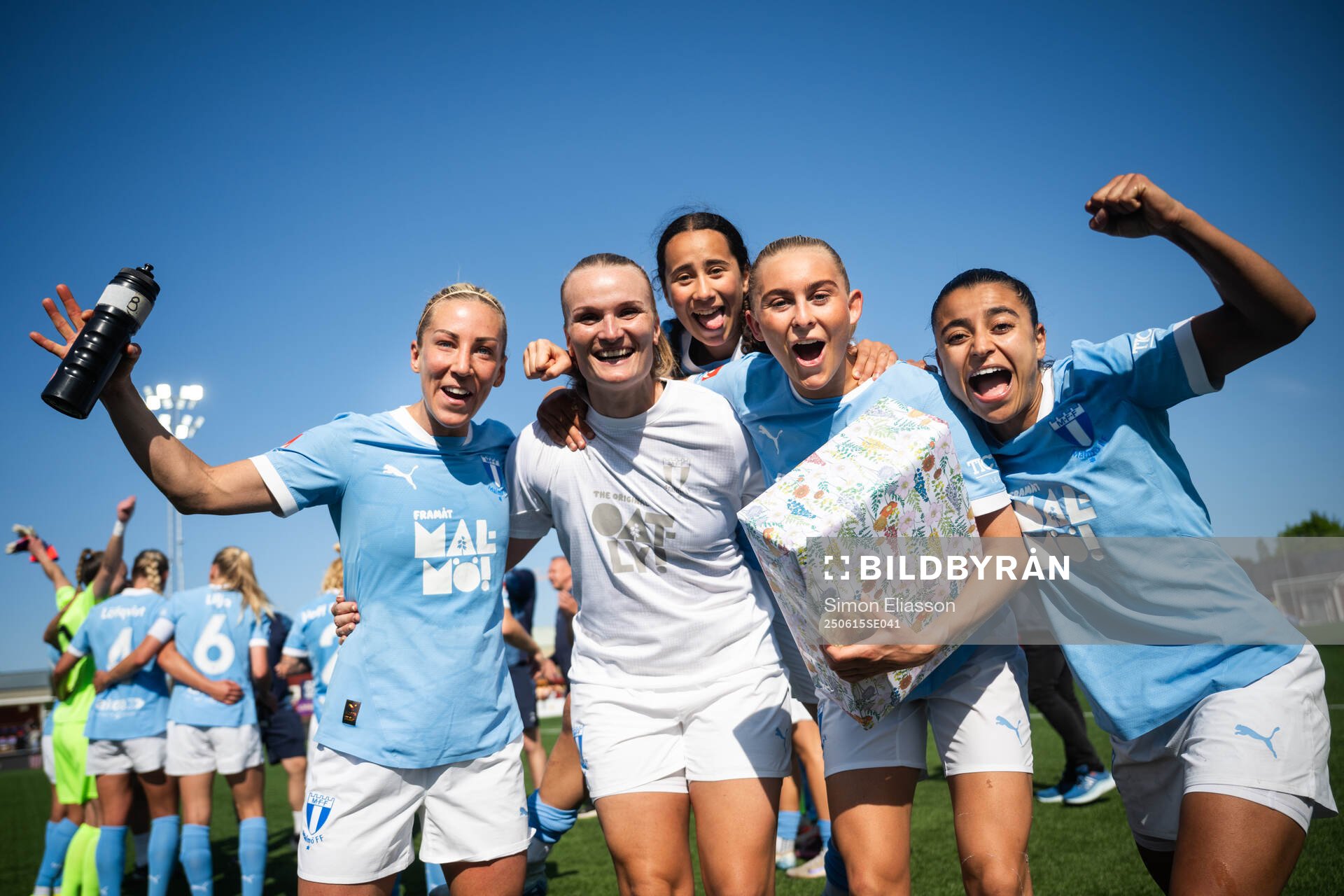 Malmö FFs Mia Persson, Tuva Skoog och Inès Belloumou