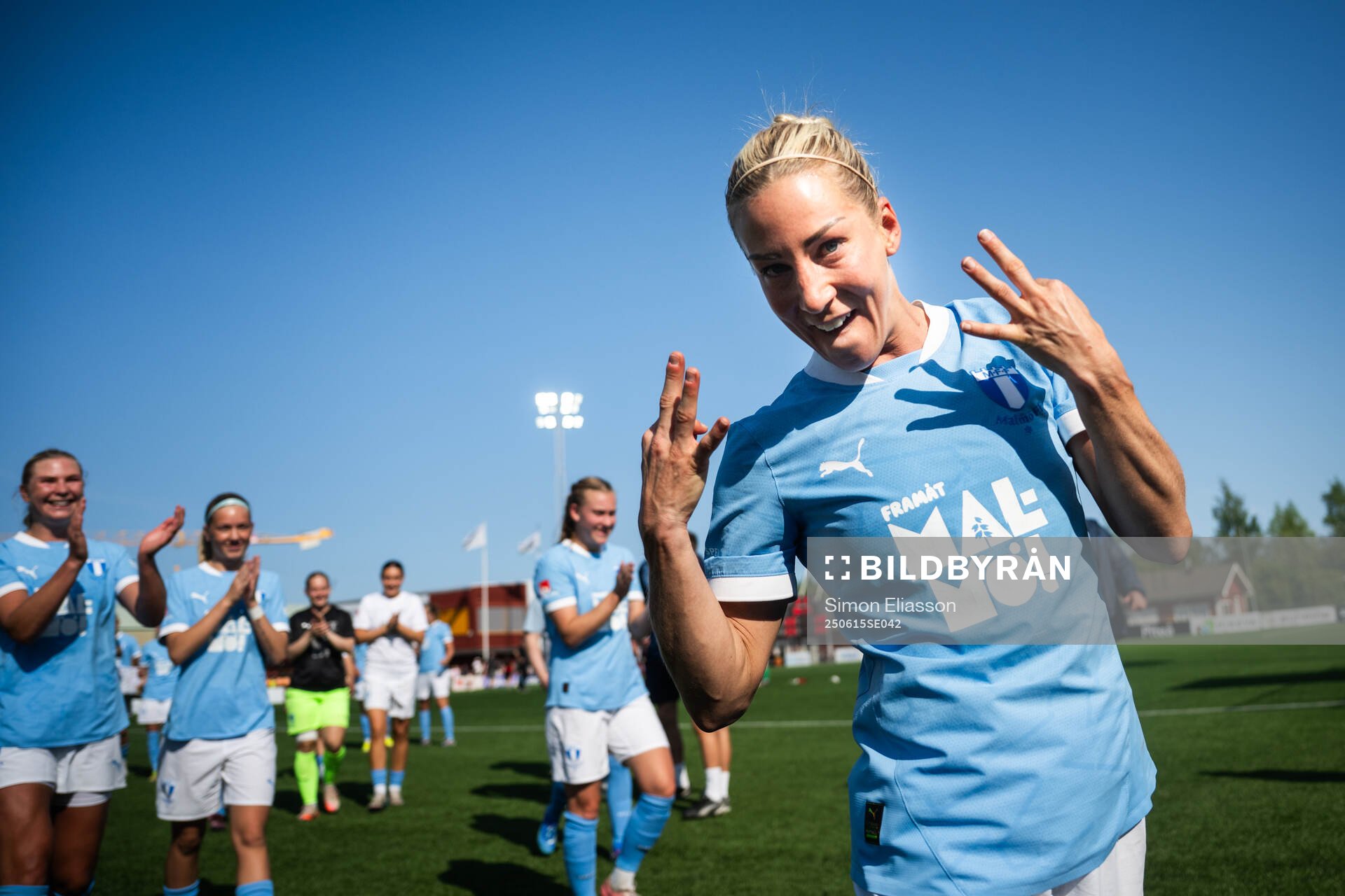Malmö FFs Mia Persson jublar