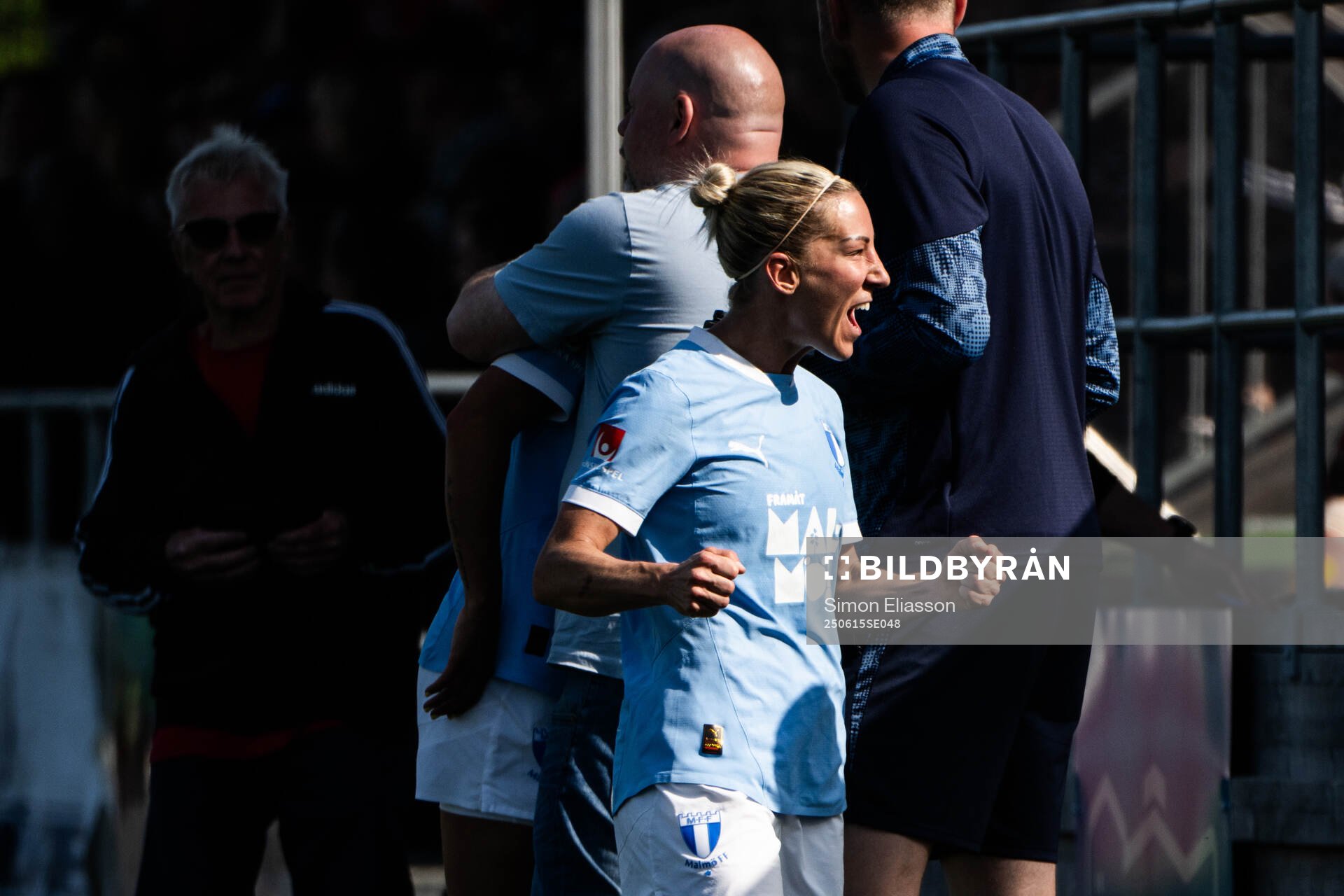 Malmö FFs Mia Persson jublar
