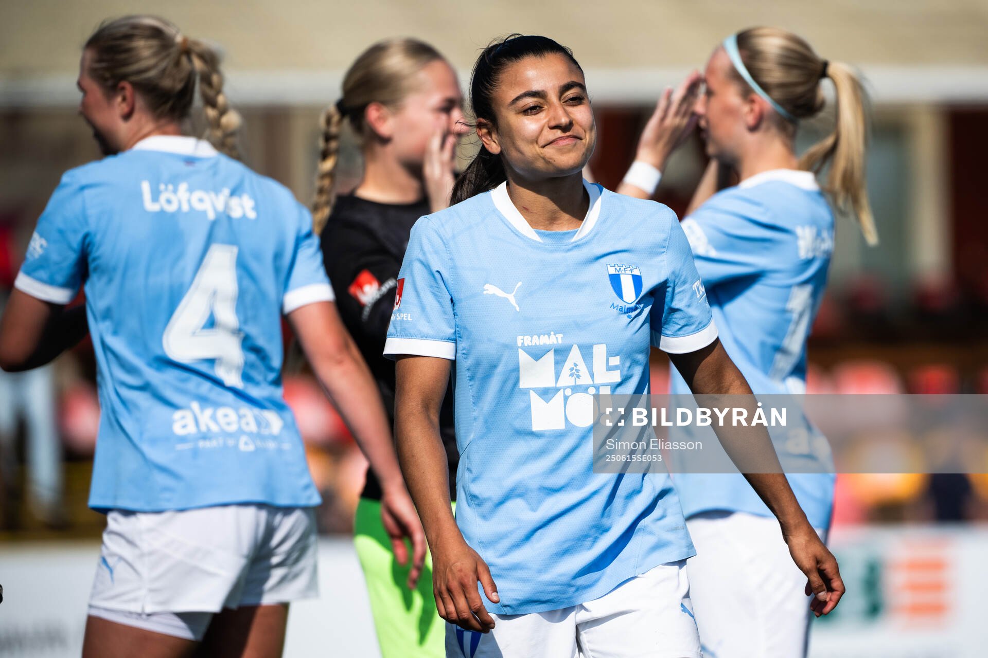 Malmö FFs Ines Belloumou jublar