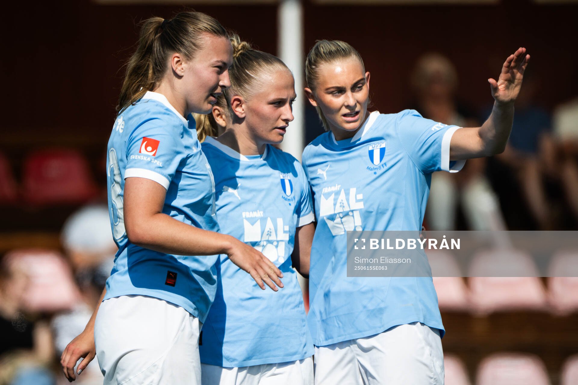 Malmö FFs Sara Kanutte Sørensen Fornes, Tuva Skoog och