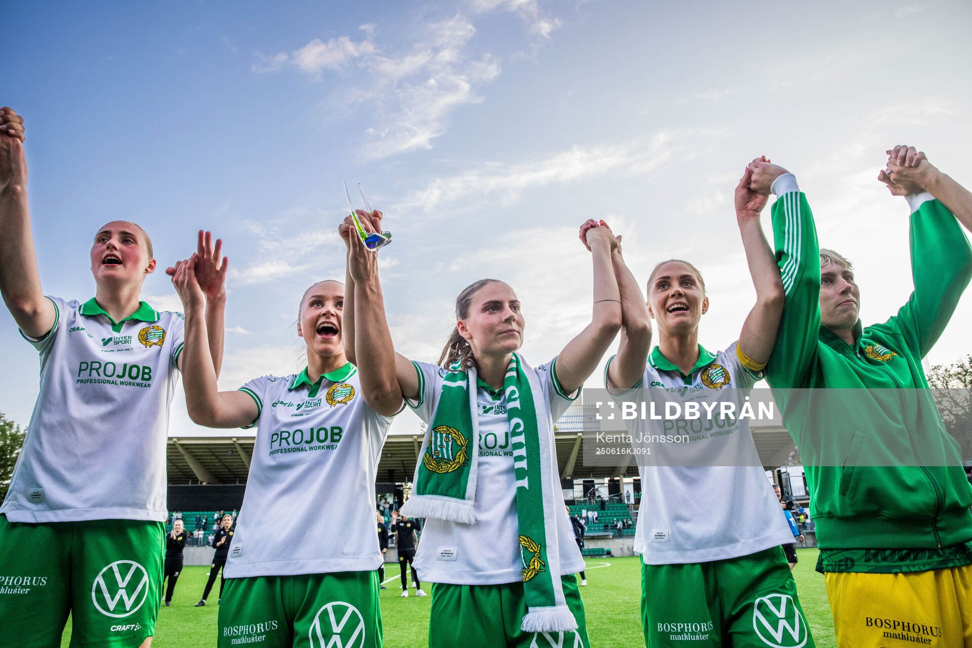 Hammarbys Emelie Bragstad, Anna Jøsendal, Smilla Vallotto