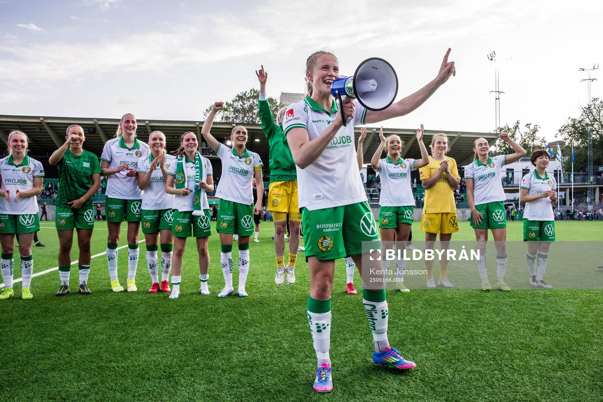 Hammarbys Julie Blakstad jublar