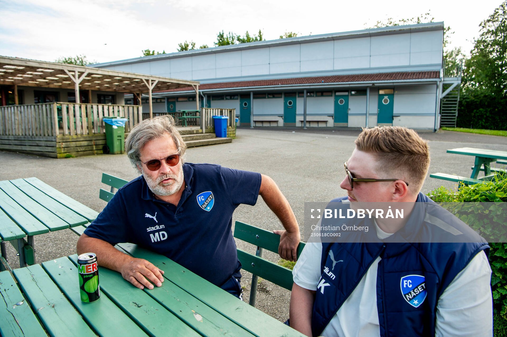 FC Näsets tränare Mats Danielsson och Jonatan Nilsson