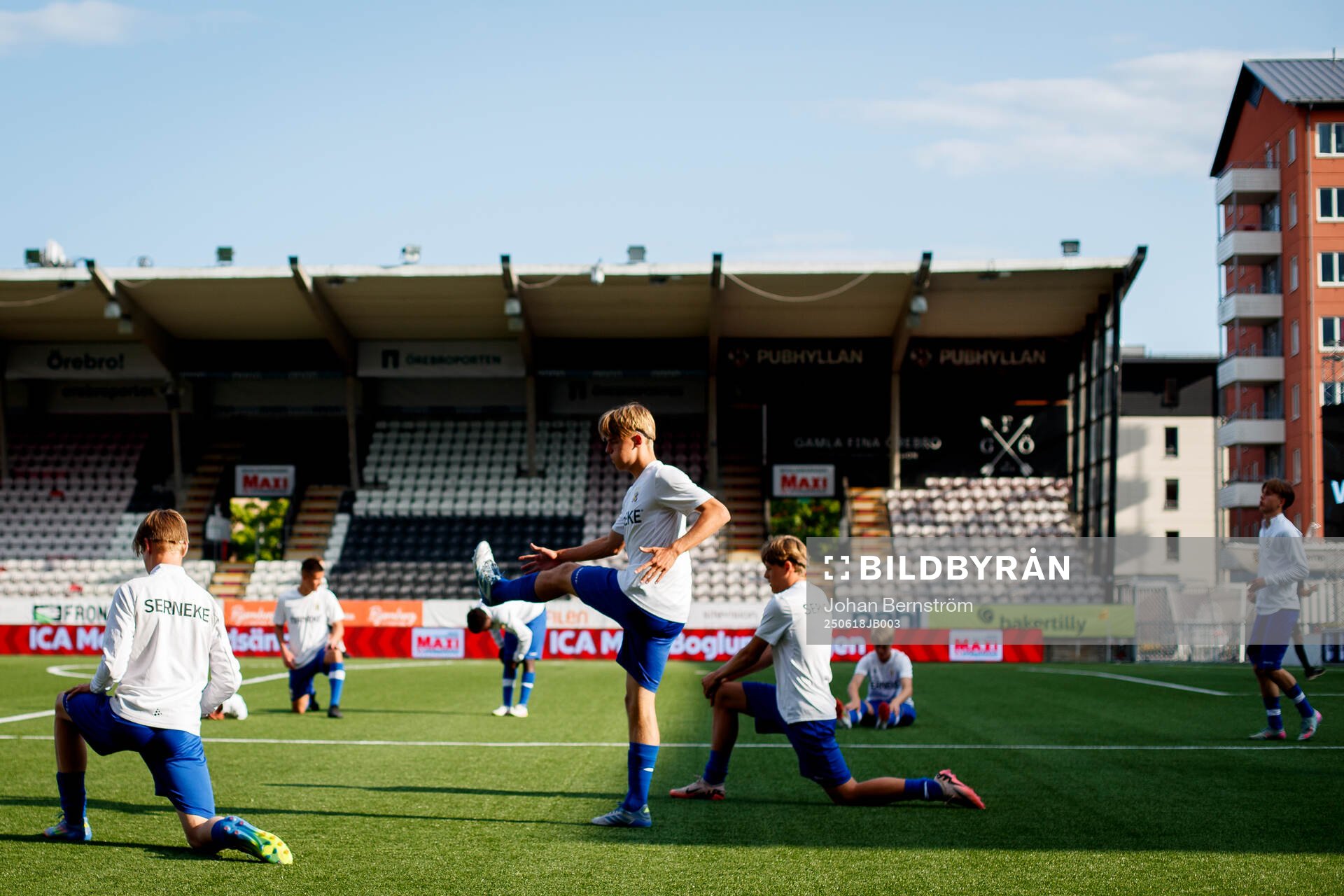 IFK Göteborgspelarna värmer upp