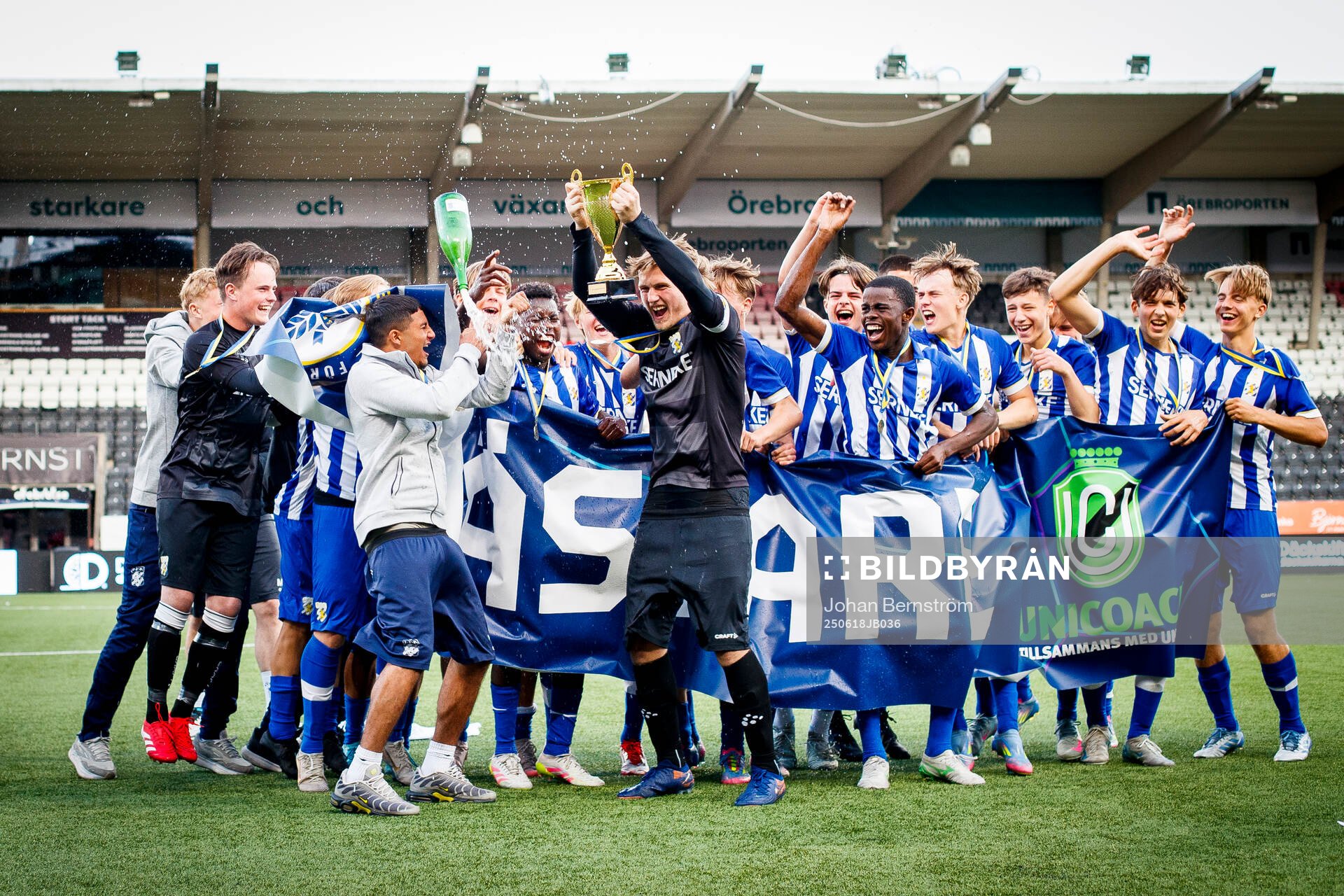 Göteborgsspelarna jublar