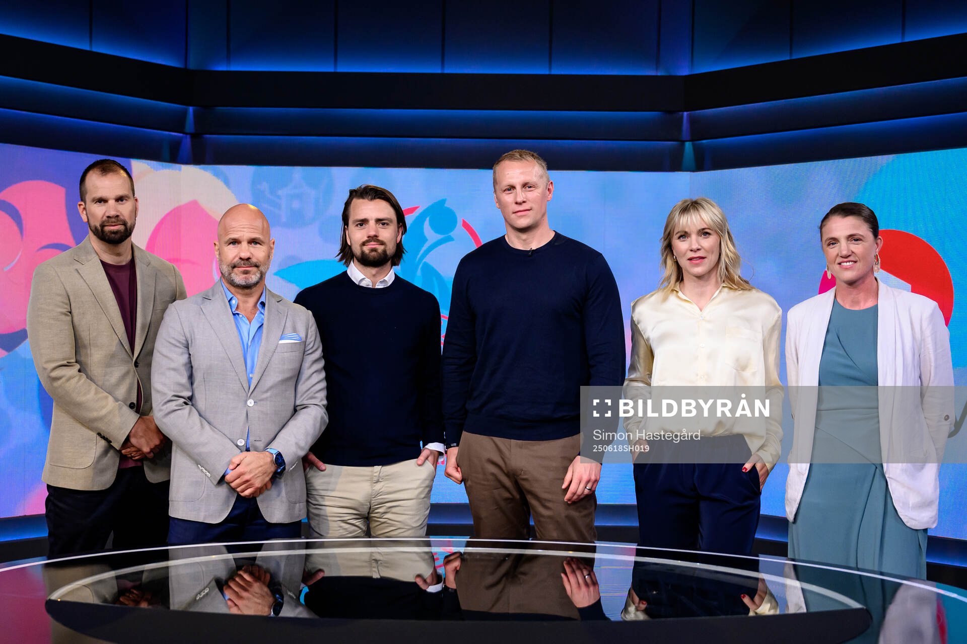 Viaplays Pär Lagerström, Claes Andersson, Axel Olsson,