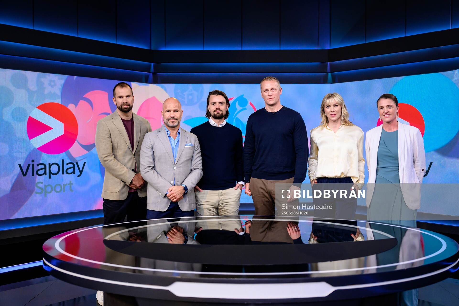 Viaplays Pär Lagerström, Claes Andersson, Axel Olsson,