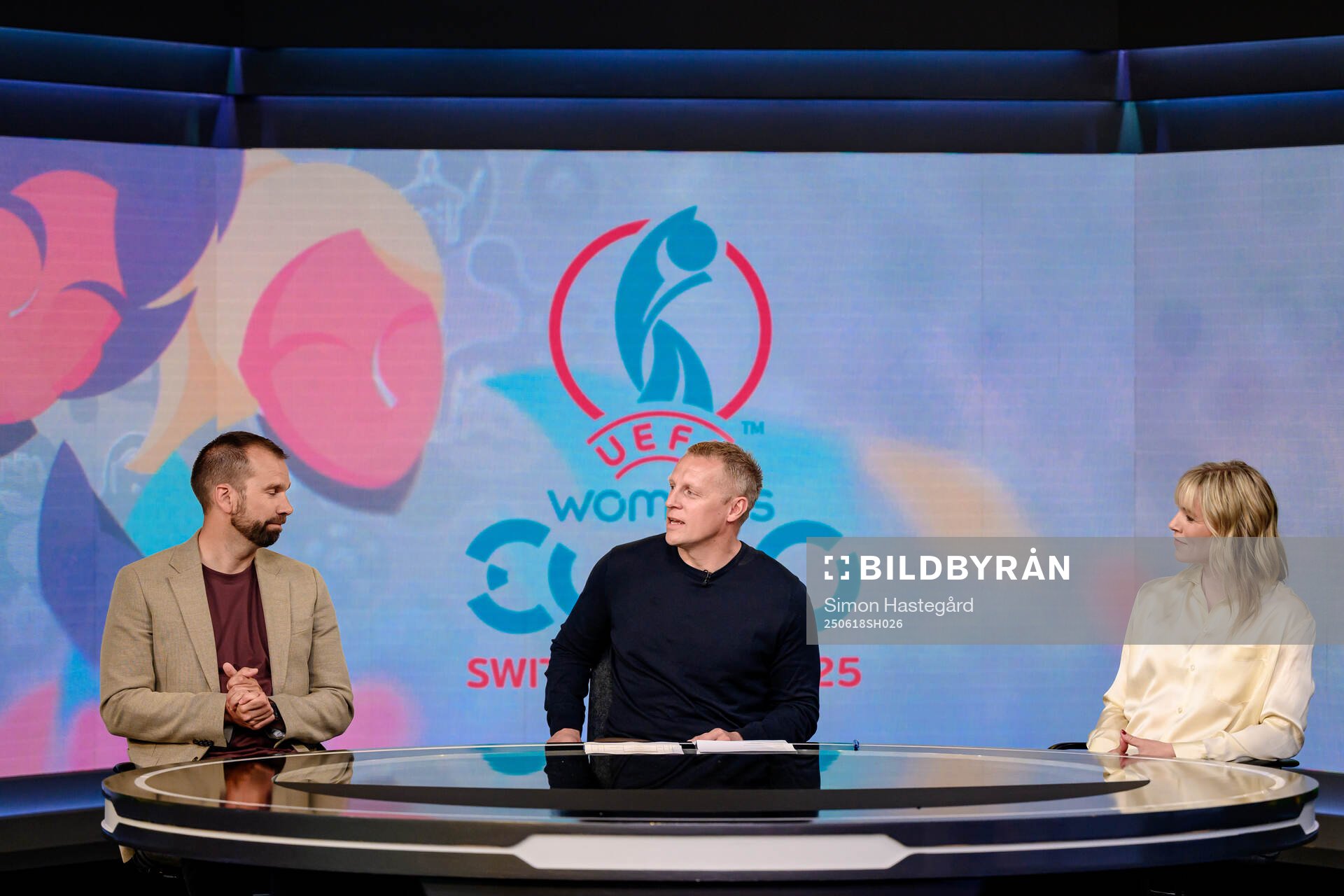 Viaplays Pär Lagerström, Richard Henriksson och Johanna