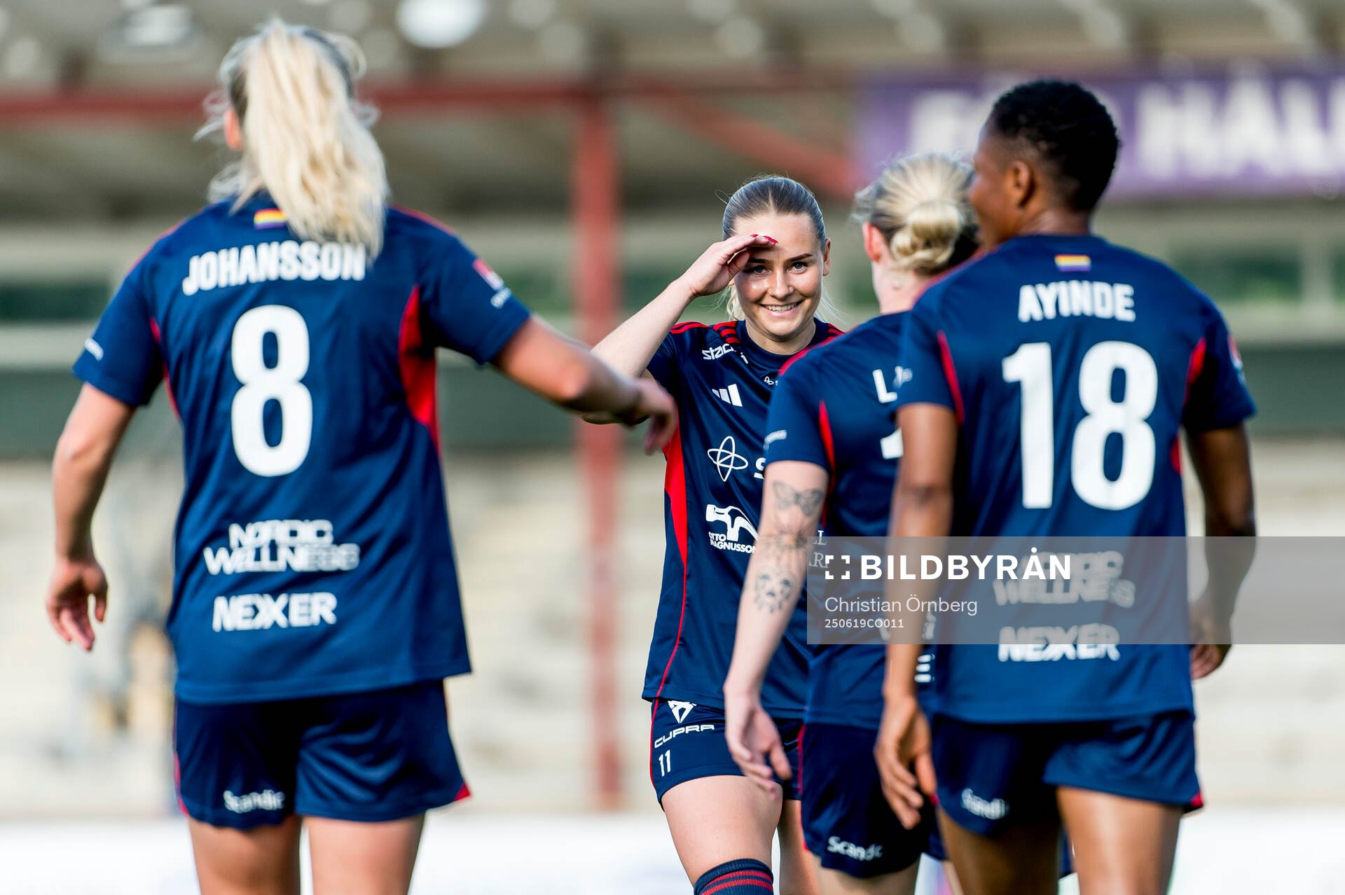 Rosengårds Emma Jansson jublar