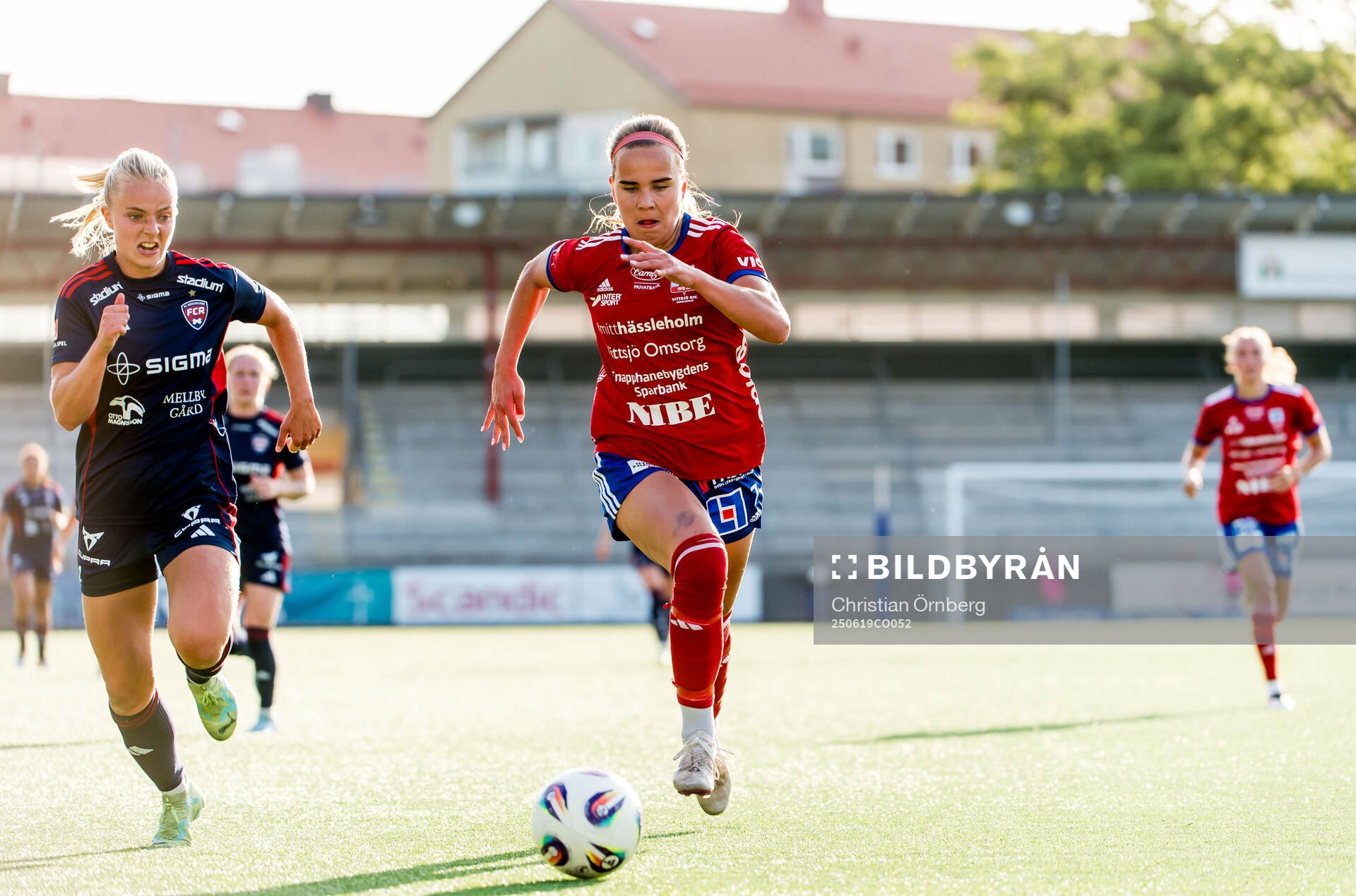 Rosengårds Emilie Woldvik och Vittsjös Ilona Walta