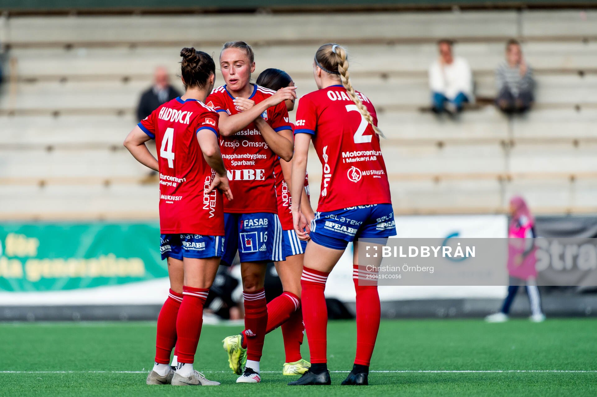 Vittsjös Anna Haddock, Olivia Wänglund och Sanni Ojanen