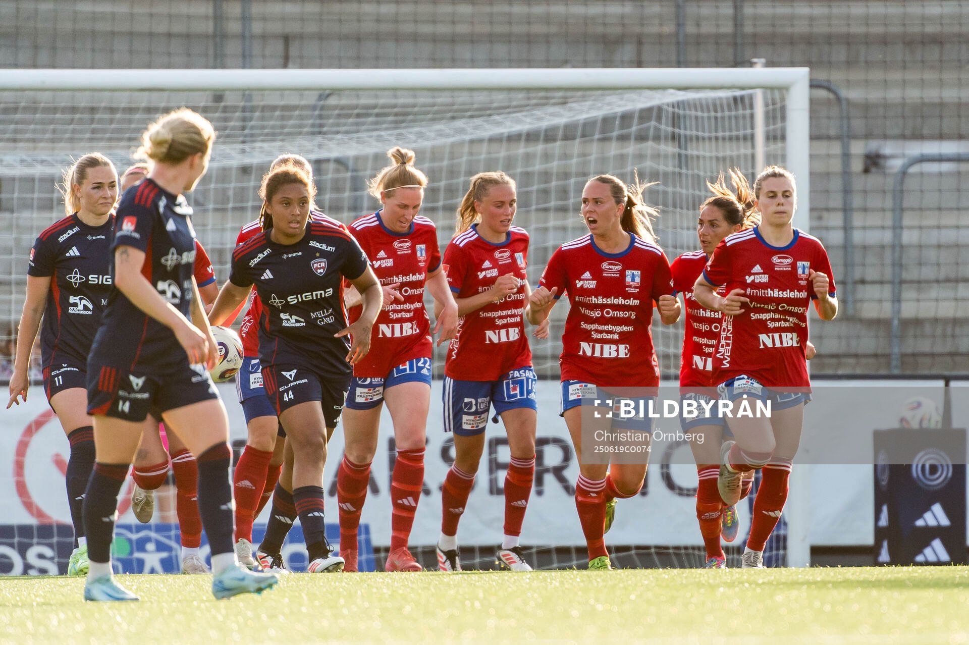 Vittsjös spelare jublar