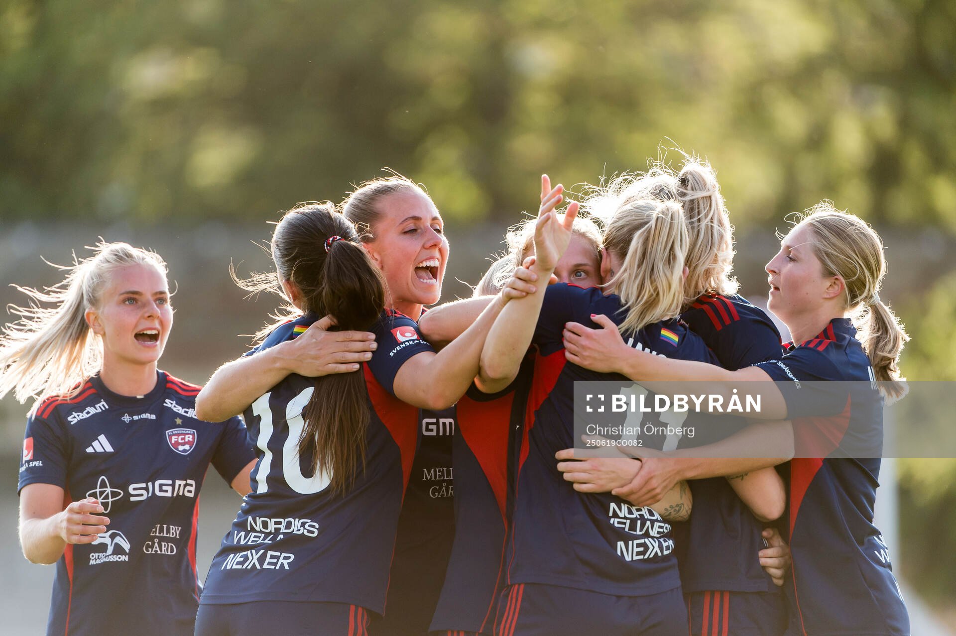 Rosengårds Emilia Larsson jublar