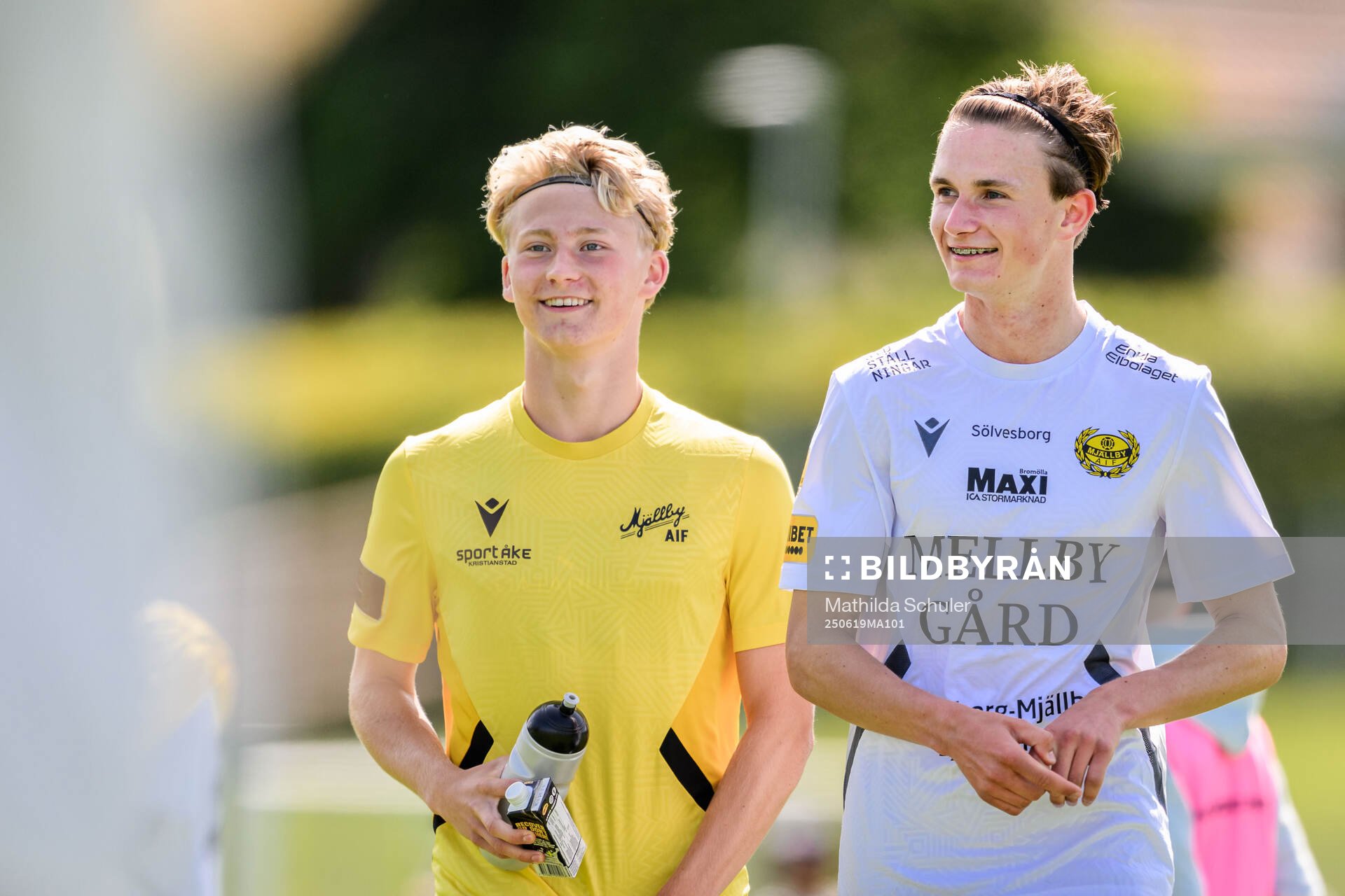 Mjällbys Romeo Leandersson och Charles Rosén