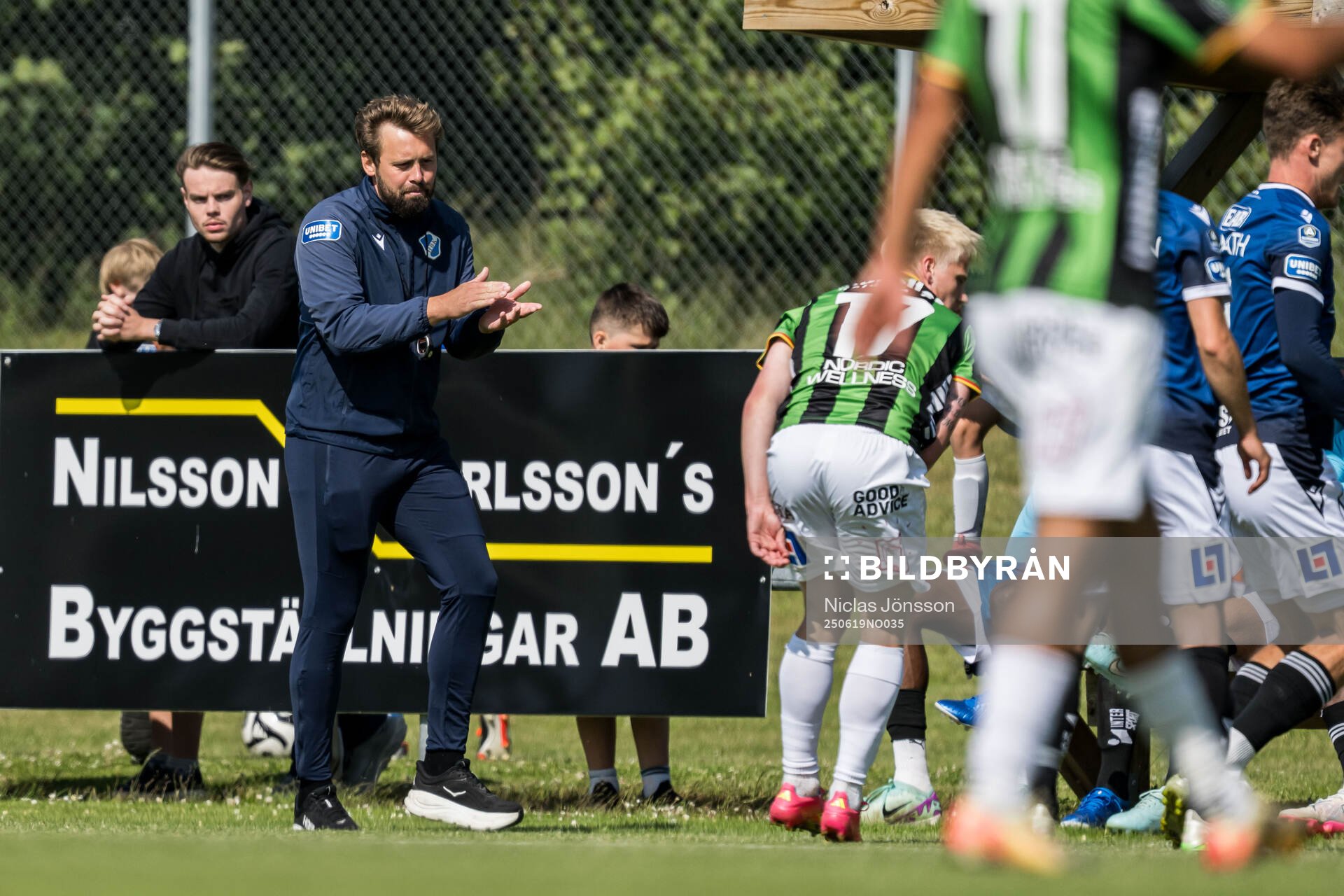 Halmstads assisterande tränare Adam Larsson