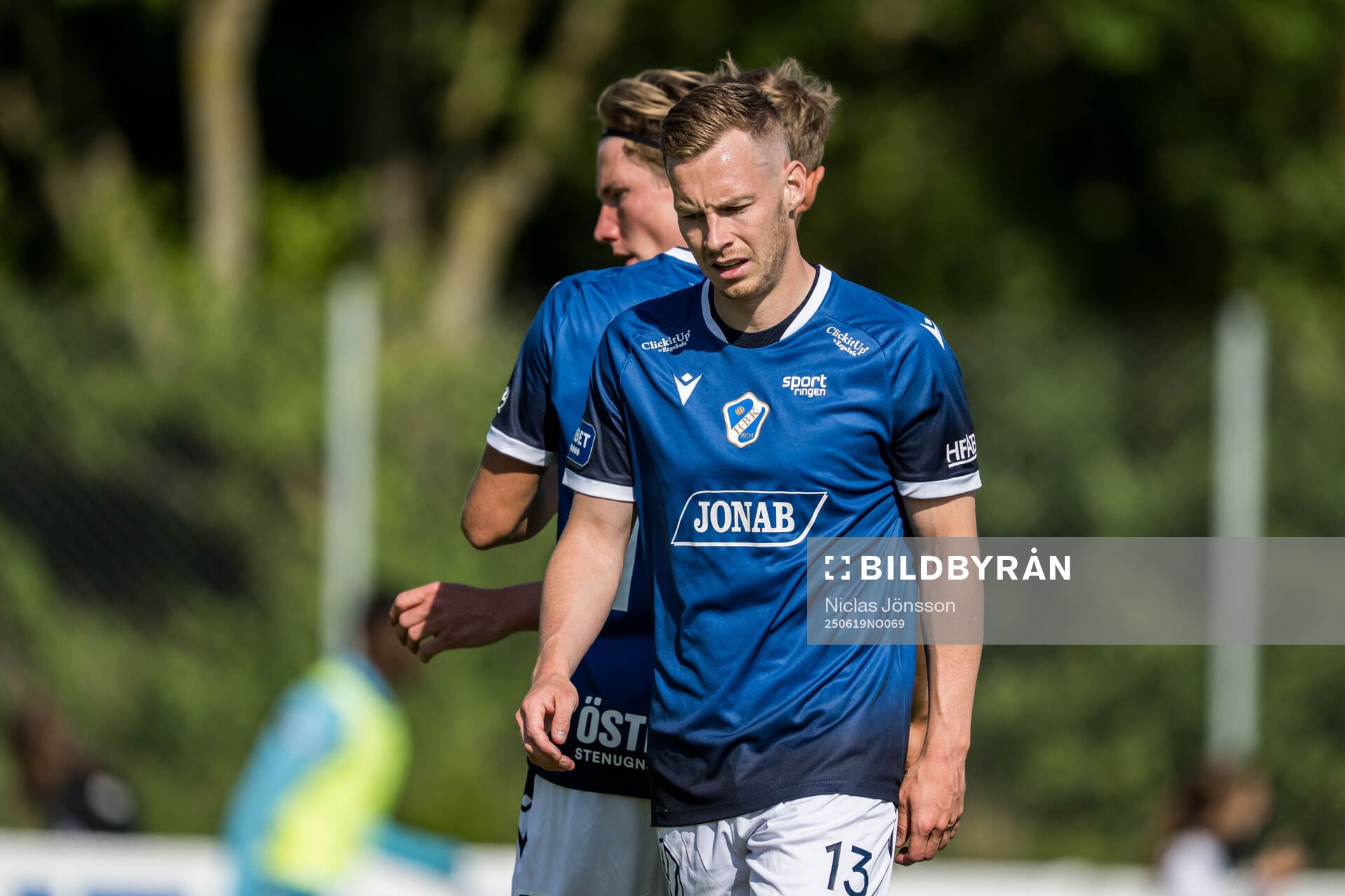 Halmstads Gisli Eyjolfsson deppar