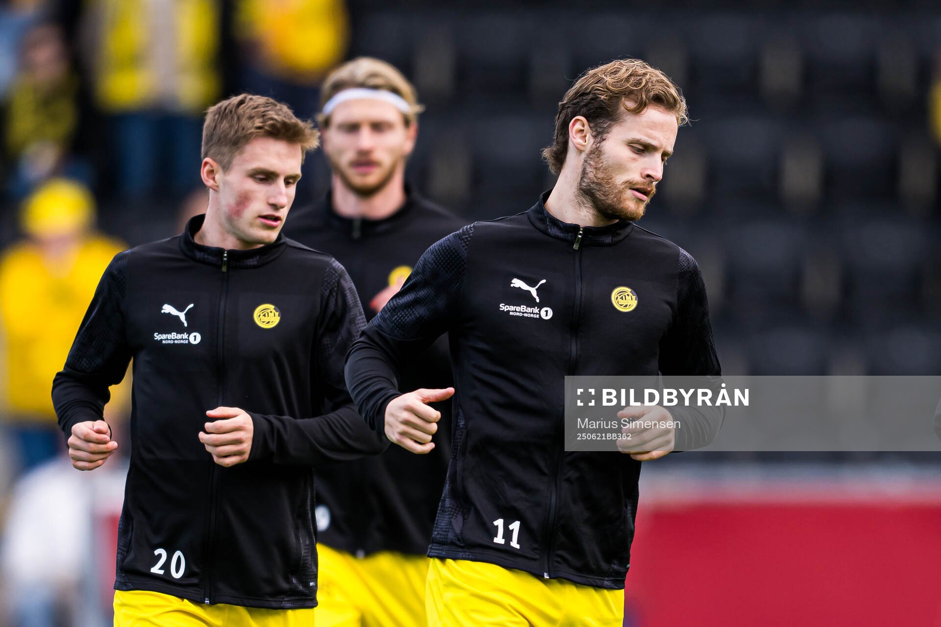 Ole Didrik Blomberg of Bodø/Glimt warms up