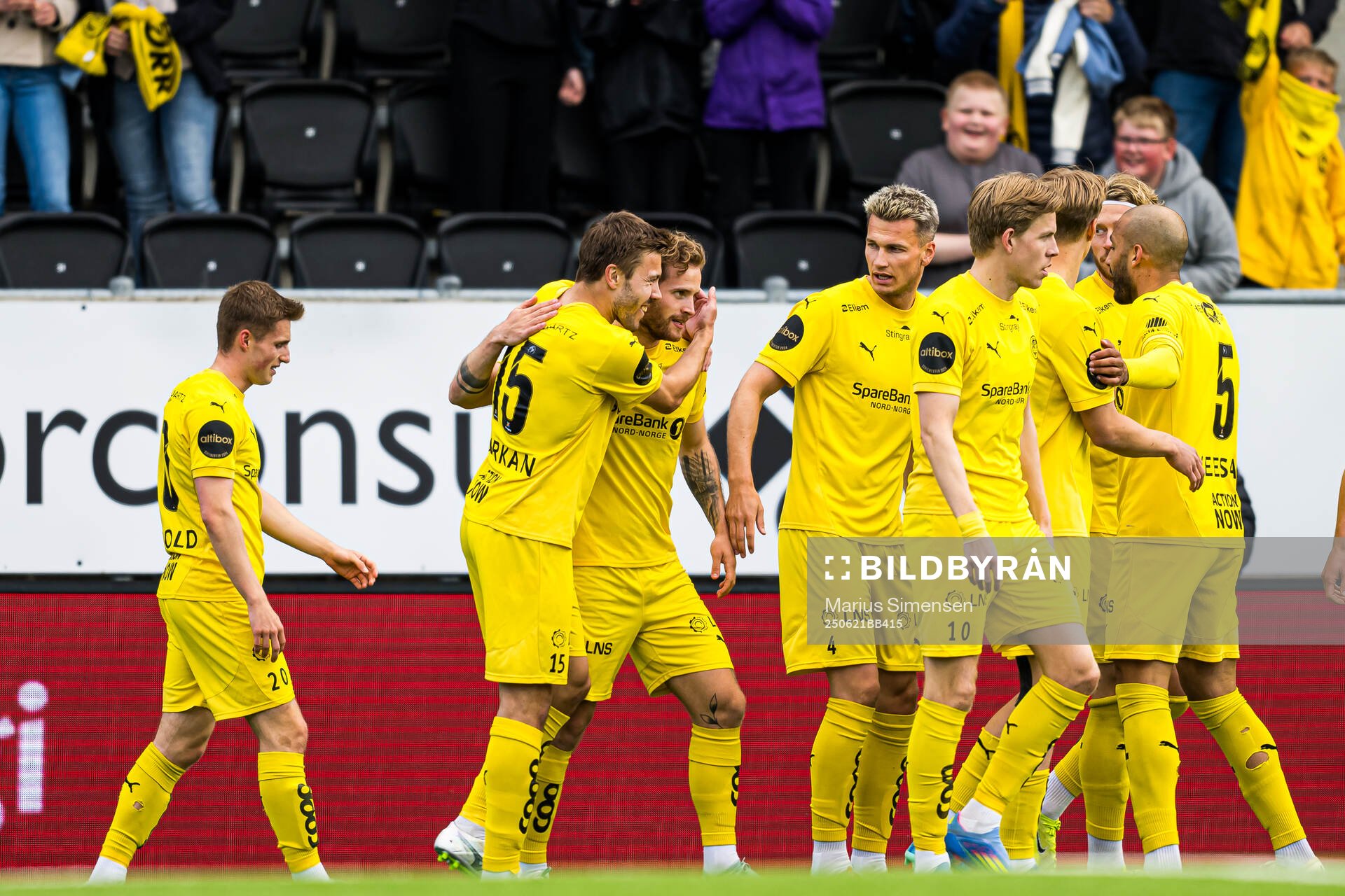 Ole Didrik Blomberg of Bodø/Glimt celebrates
