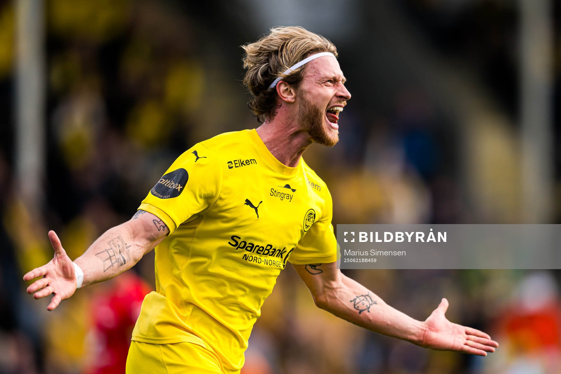 Kasper Høgh of Bodø/Glimt celebrates