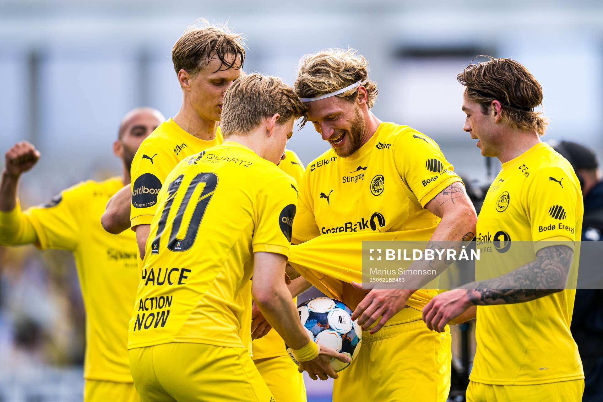 Kasper Høgh of Bodø/Glimt celebrates