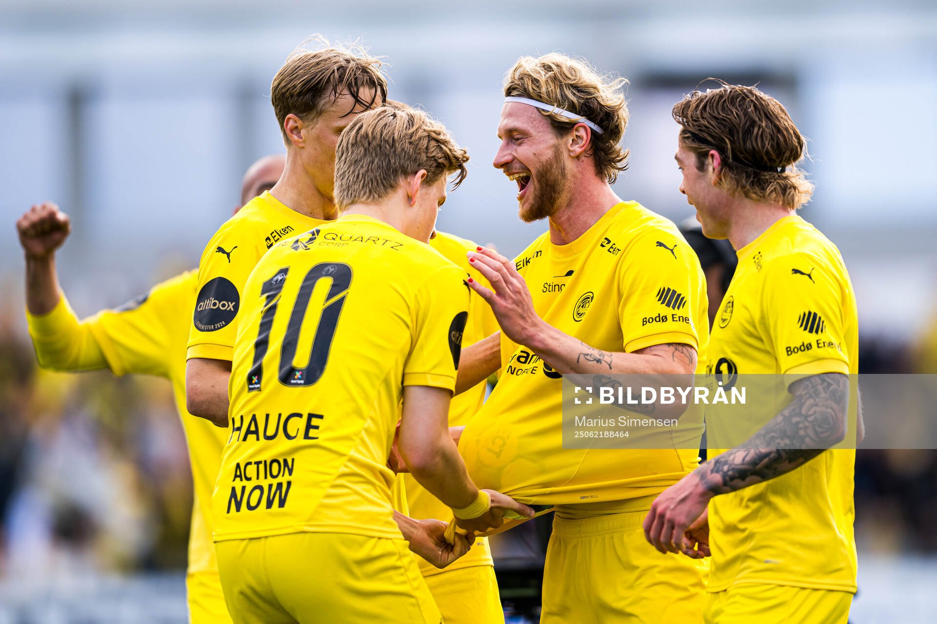 Kasper Høgh of Bodø/Glimt celebrates