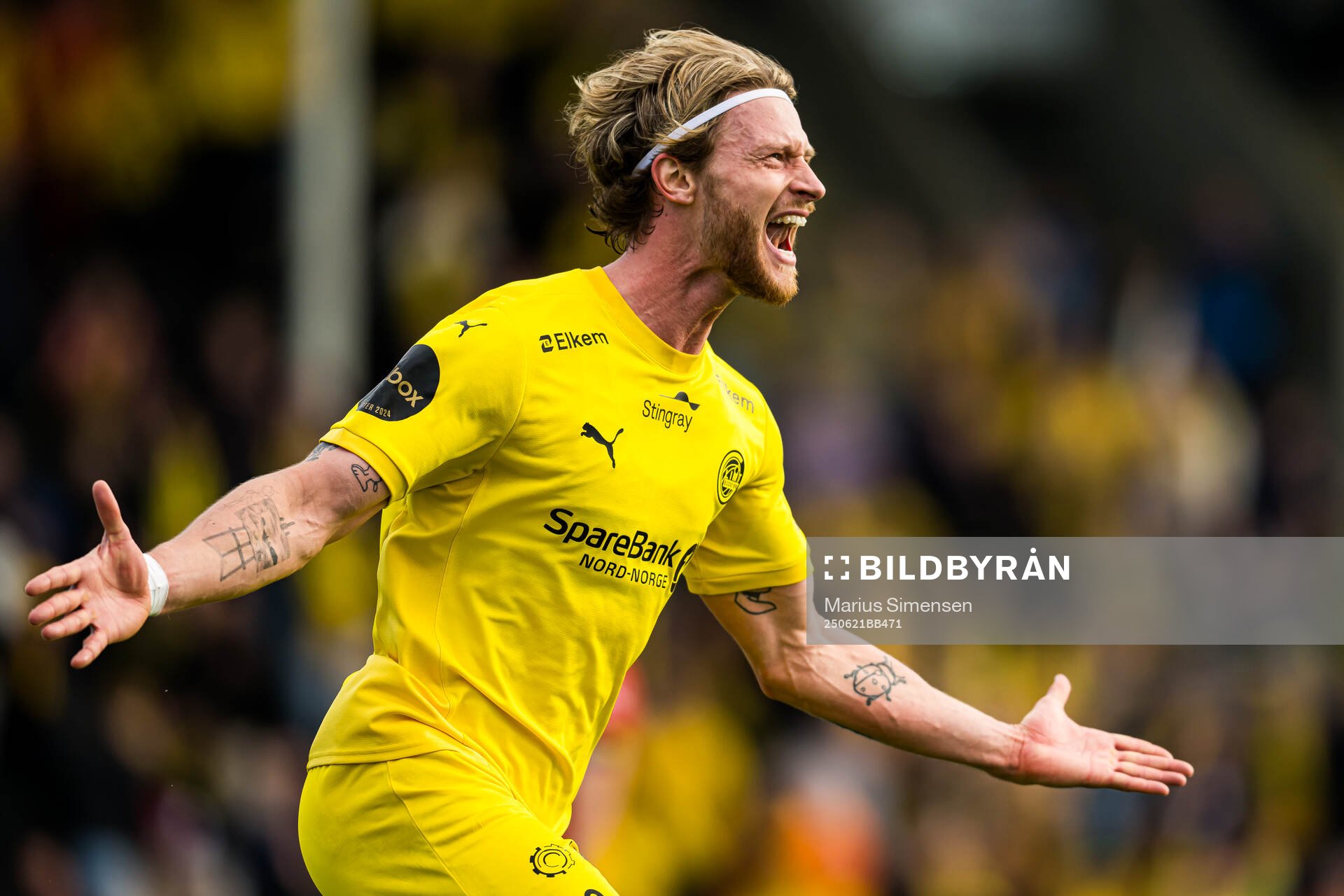 Kasper Høgh of Bodø/Glimt celebrates
