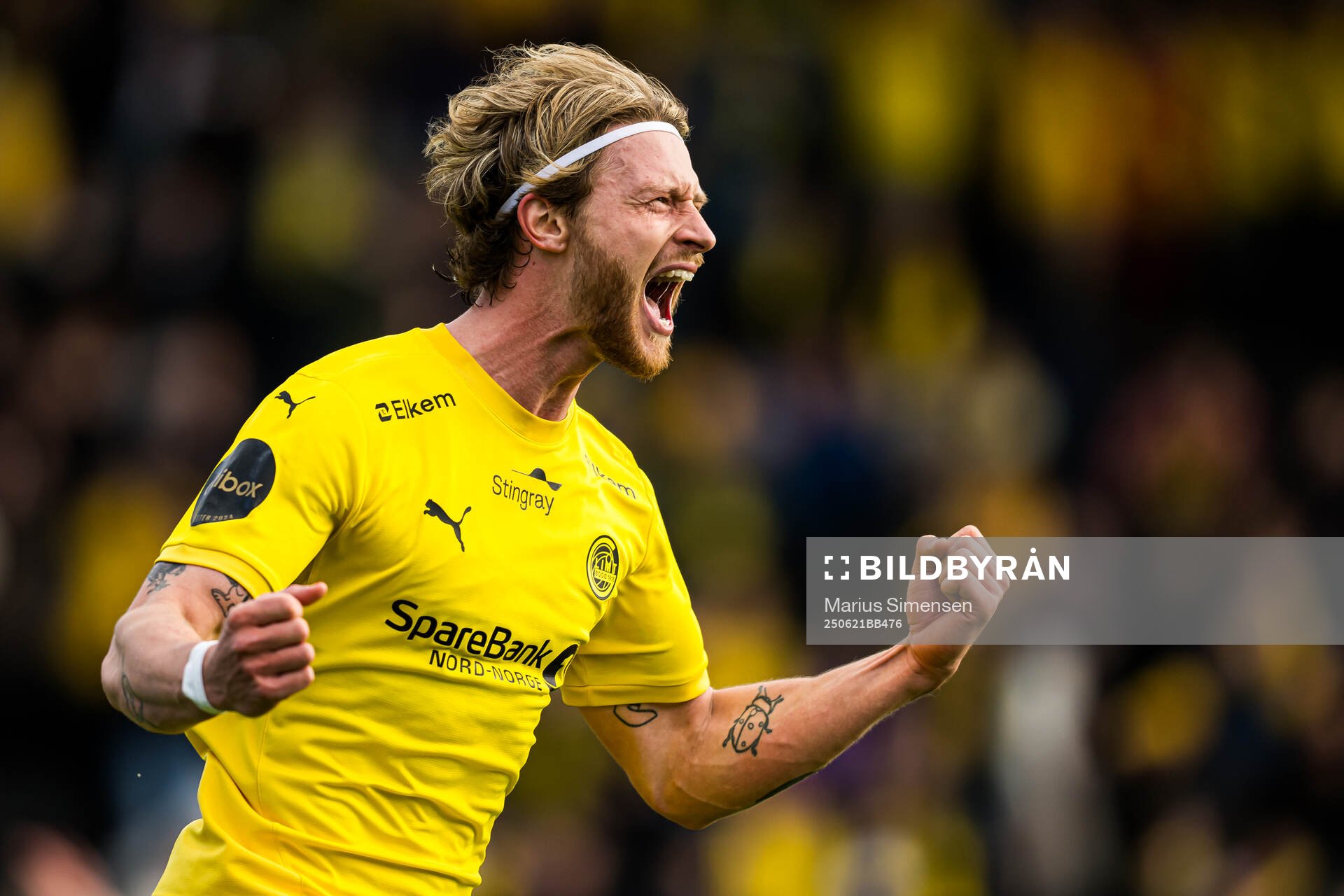 Kasper Høgh of Bodø/Glimt celebrates