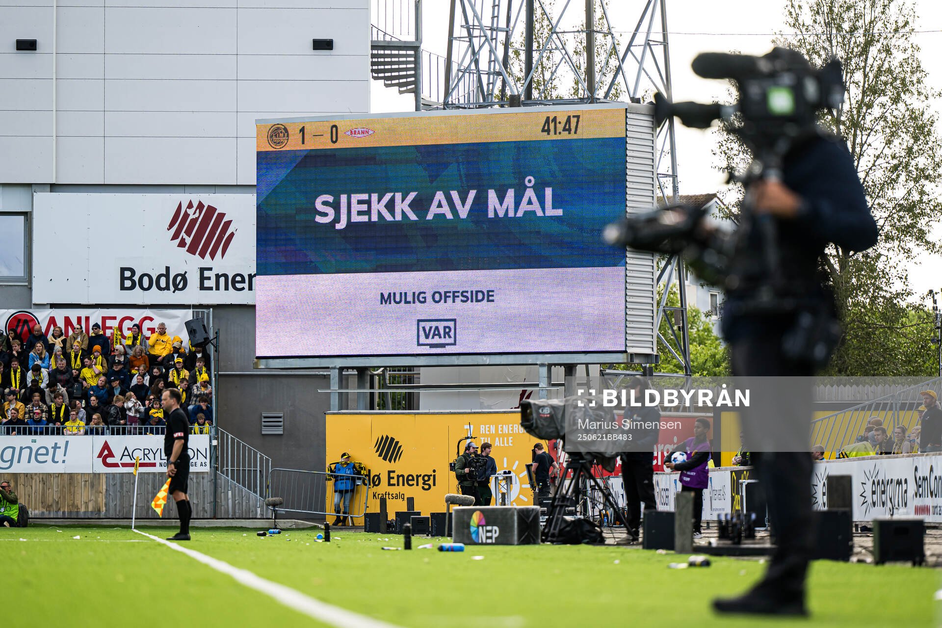 Video assistant referee (VAR) check