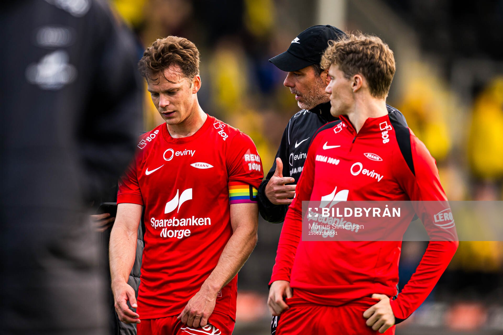 Felix Horn Myhre and Freyr Alexandersson, head coach of