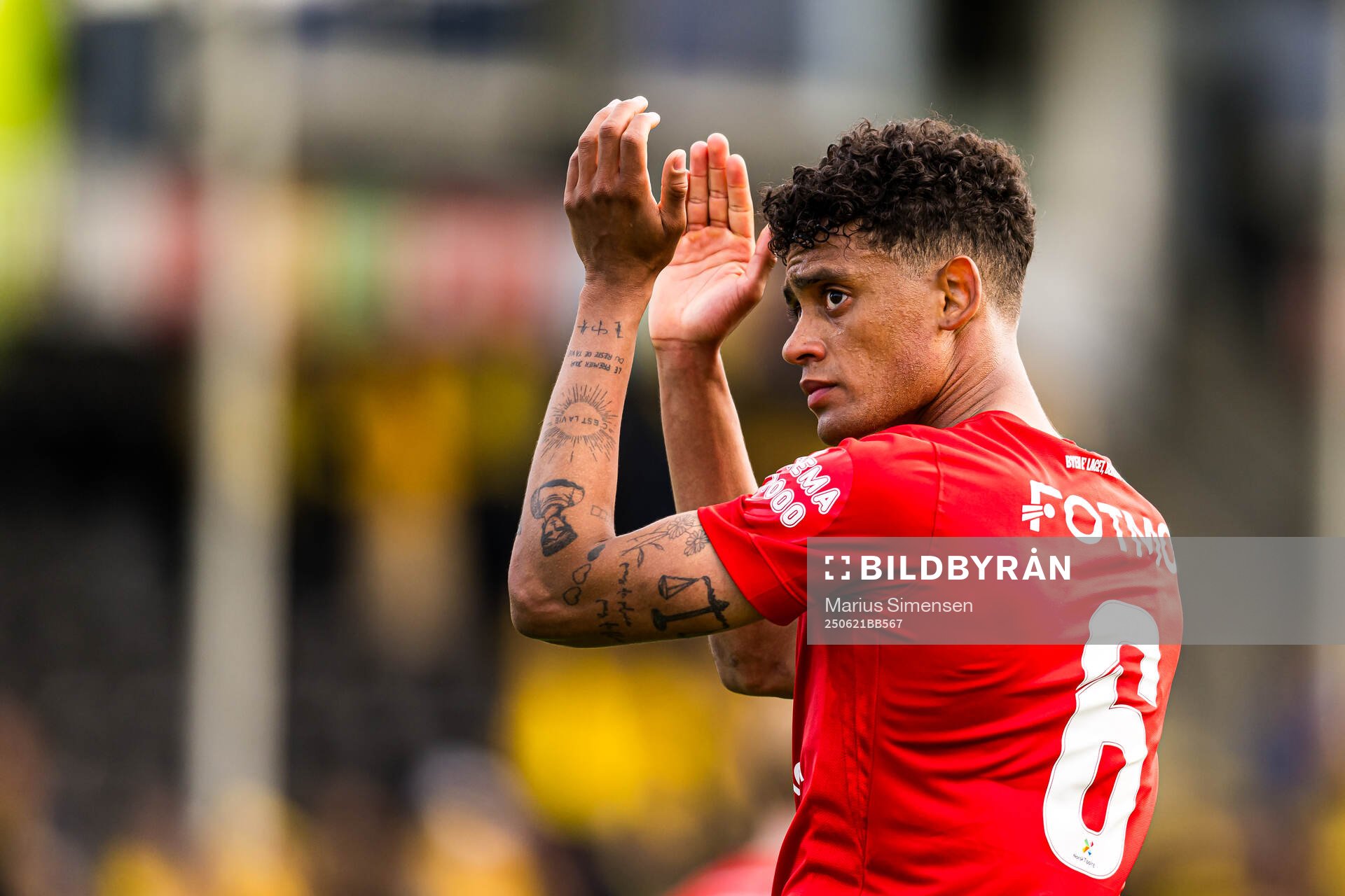 Japhet Sery Larsen of Brann looks dejected